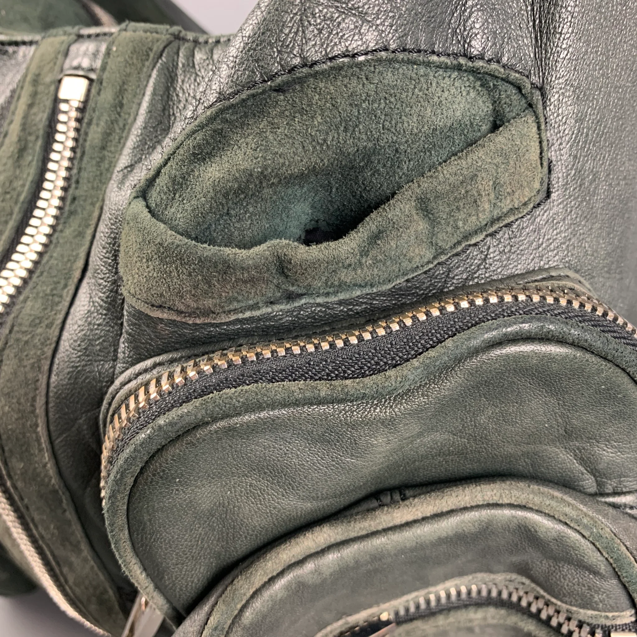 ALEXANDER WANG Green Leather Hobo Handbag - Image 5