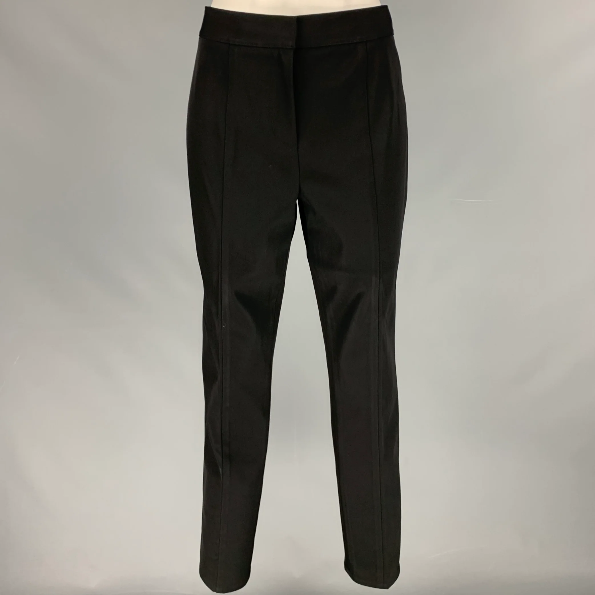 ALEXANDER WANG Size 6 Black Triacetate Blend Fitted Casual Pants