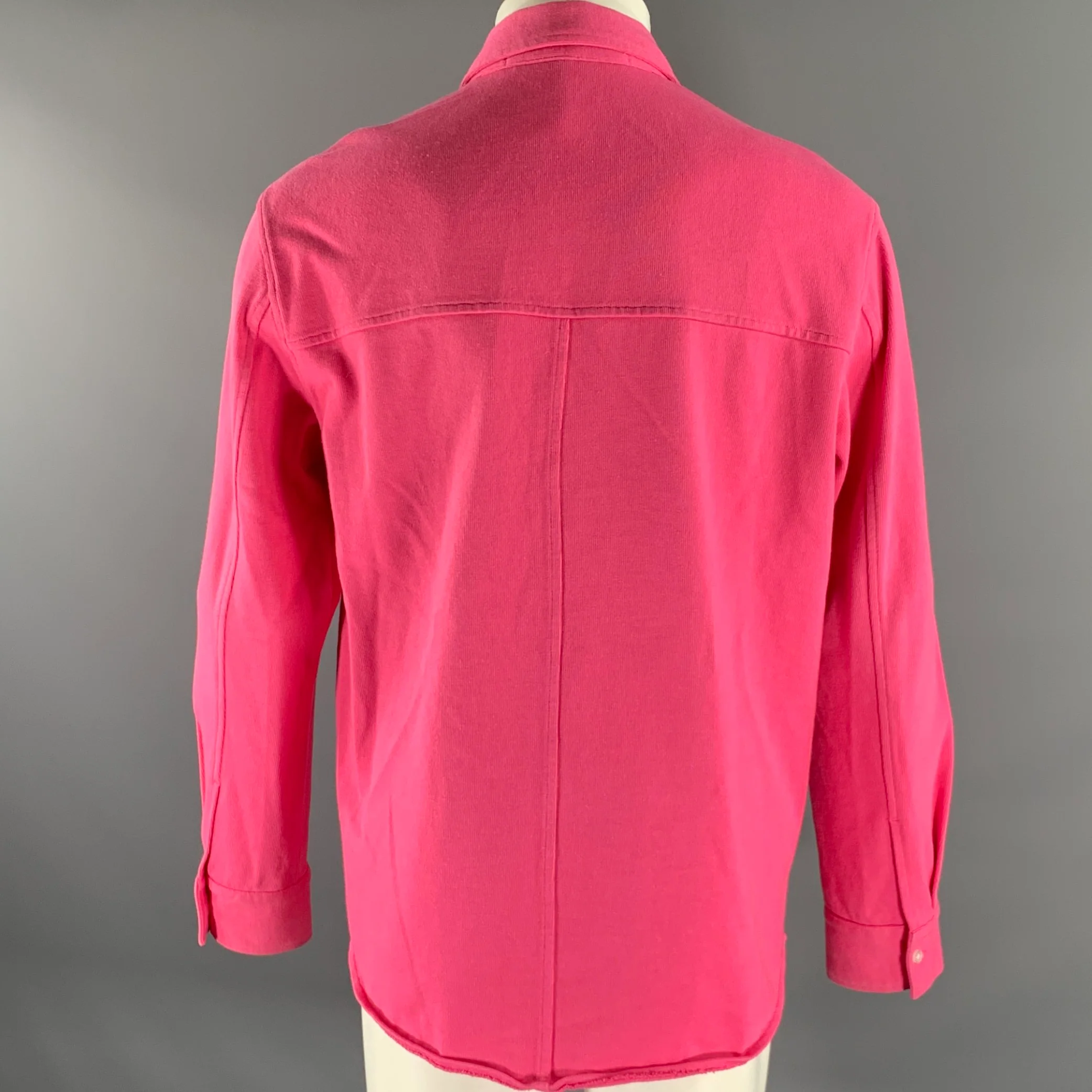 ALEXANDER WANG Size M Pink Cotton Button Up Long Sleeve Shirt - Image 4