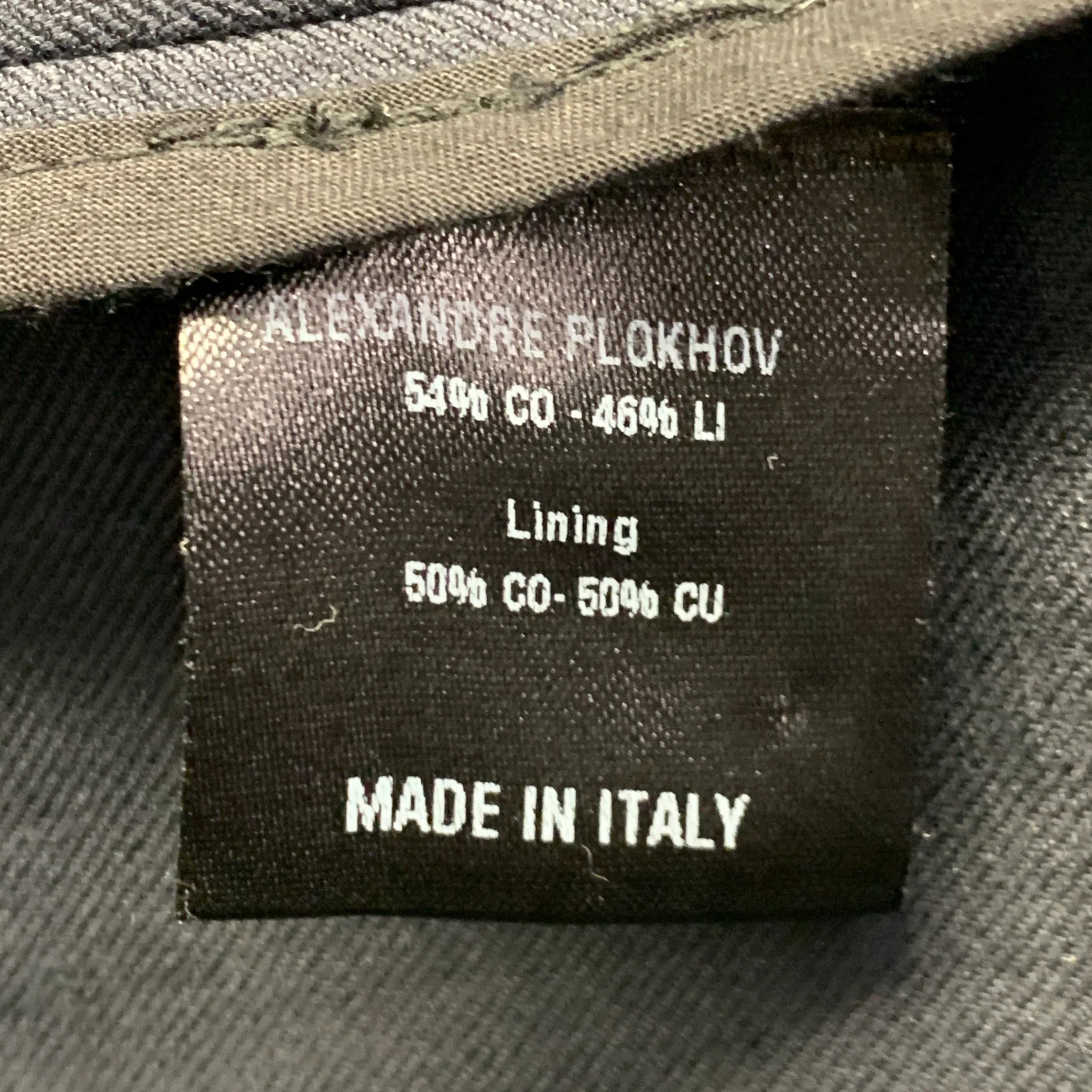 ALEXANDRE PLOKHOV Size 40 Black Cotton Linen Collarless Single Button Jacket - Image 10
