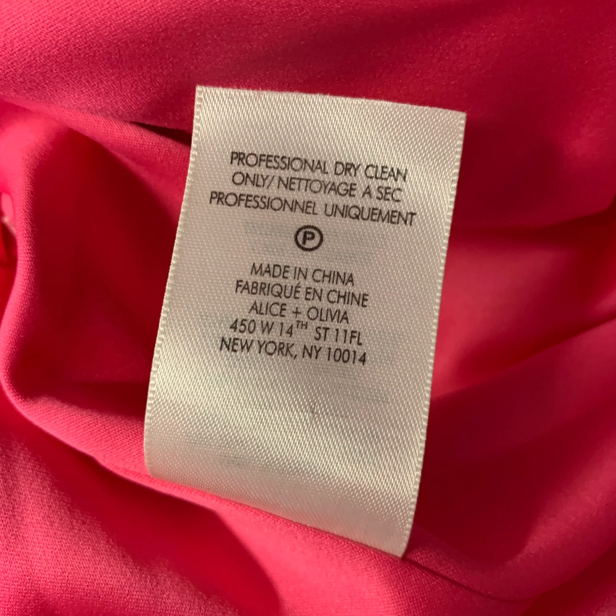 ALICE OLIVIA Size XS Pink Triacetate Blend Mesh Peak Lapel Coat - Image 9
