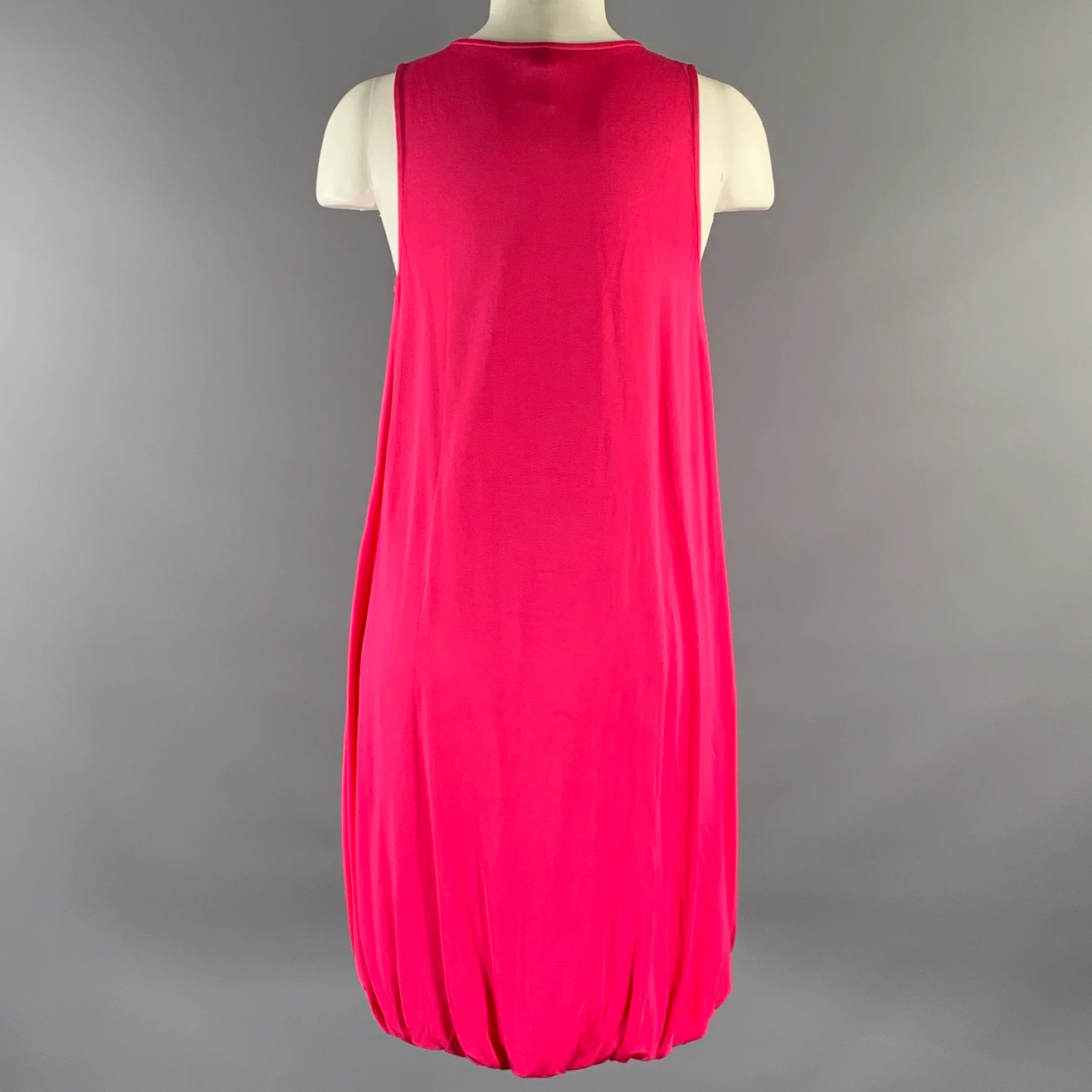 ALICE + OLIVIA Size XS Pink Viscose Silk Sleeveless Dress - Image 3