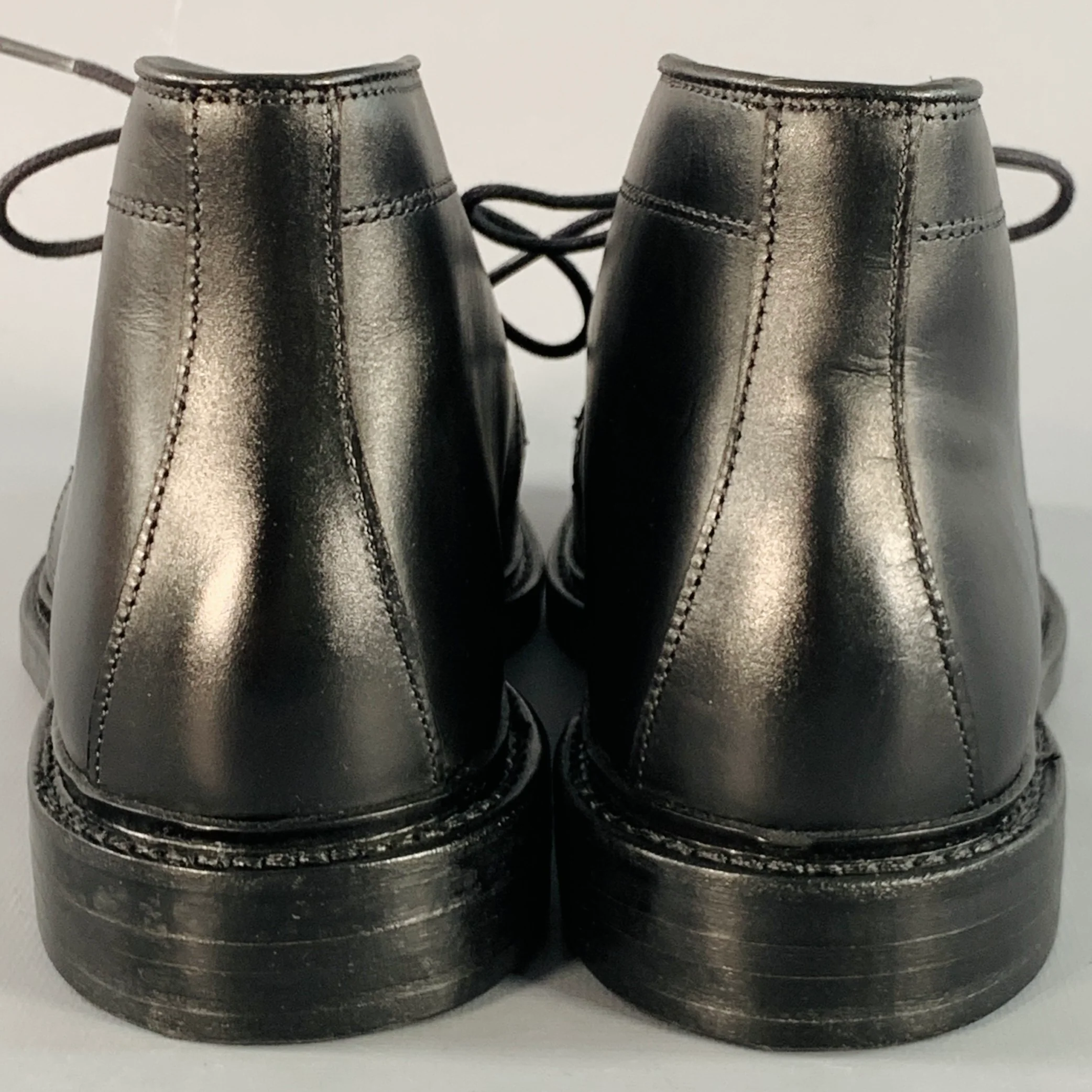 ALLEN EDMONDS Size 7 Dundee Black Leather Chukka Ankle Boots - Image 3