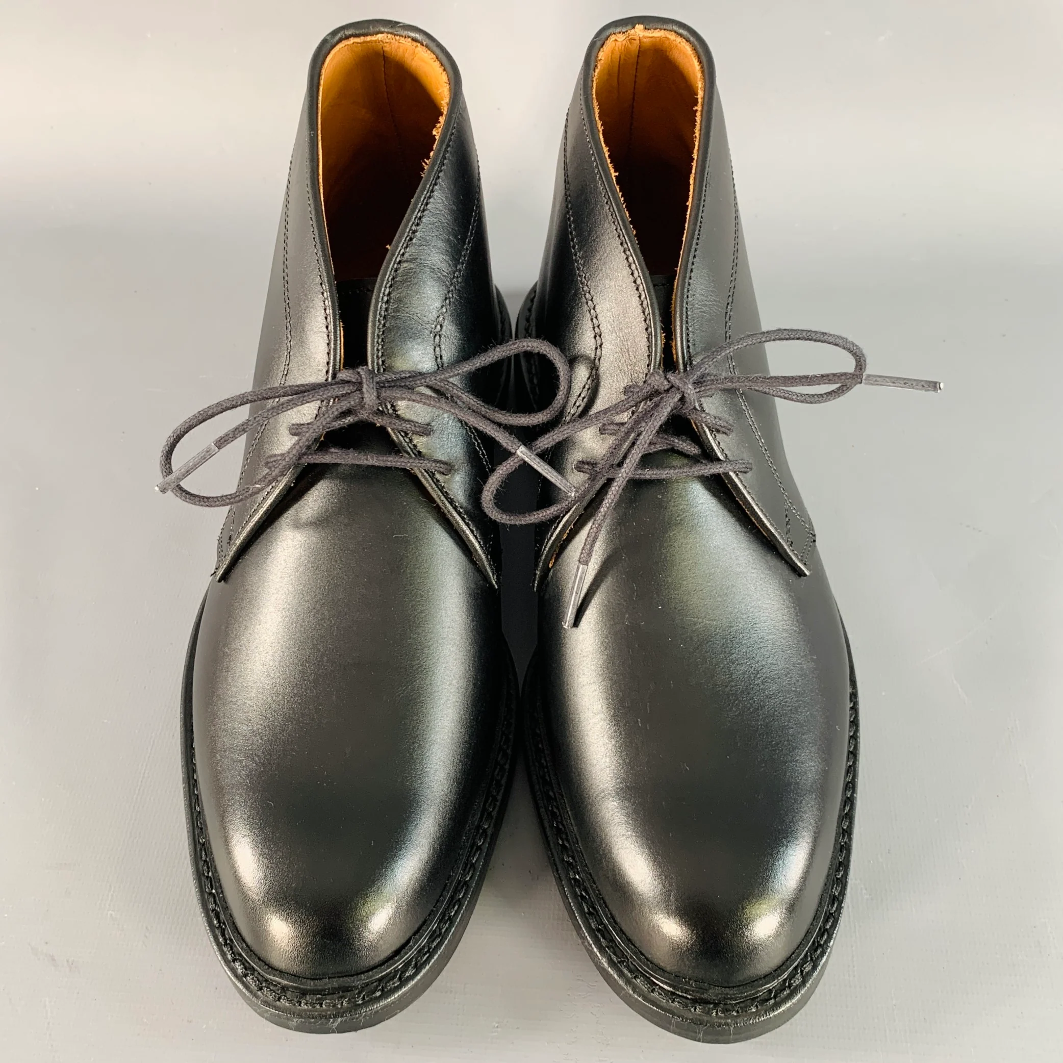 ALLEN EDMONDS Size 7 Dundee Black Leather Chukka Ankle Boots - Image 4