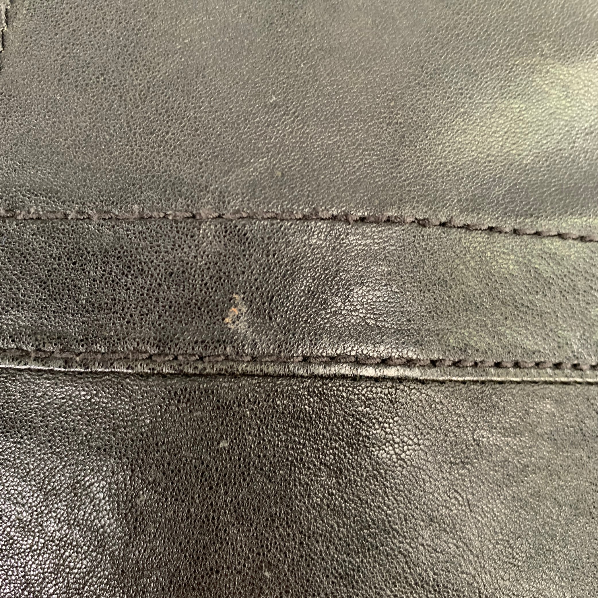 ALLSAINTS Size M -Emery- Black Leather Shirt Jacket - Image 5