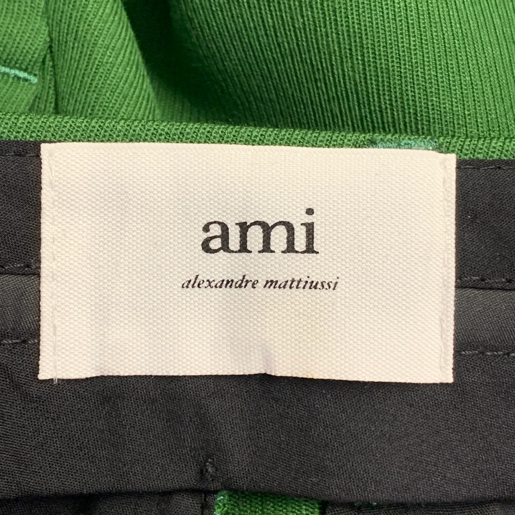 AMI by ALEXANDRE MATTIUSSI Size 28 Green Wool Twill Straight Zip Fly Dress Pants - Image 3
