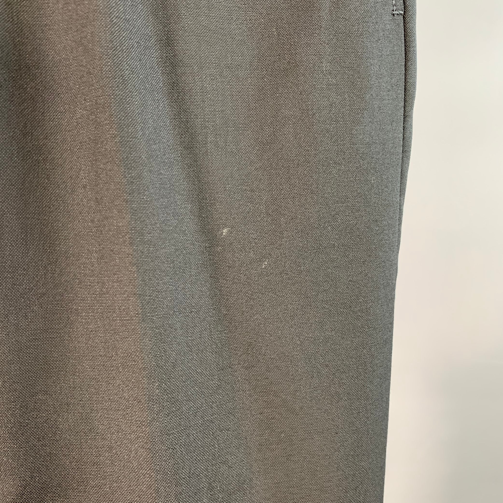 AMI by ALEXANDRE MATTIUSSI Size 35 Black Wool Tapered Button Fly Dress Pants - Image 3
