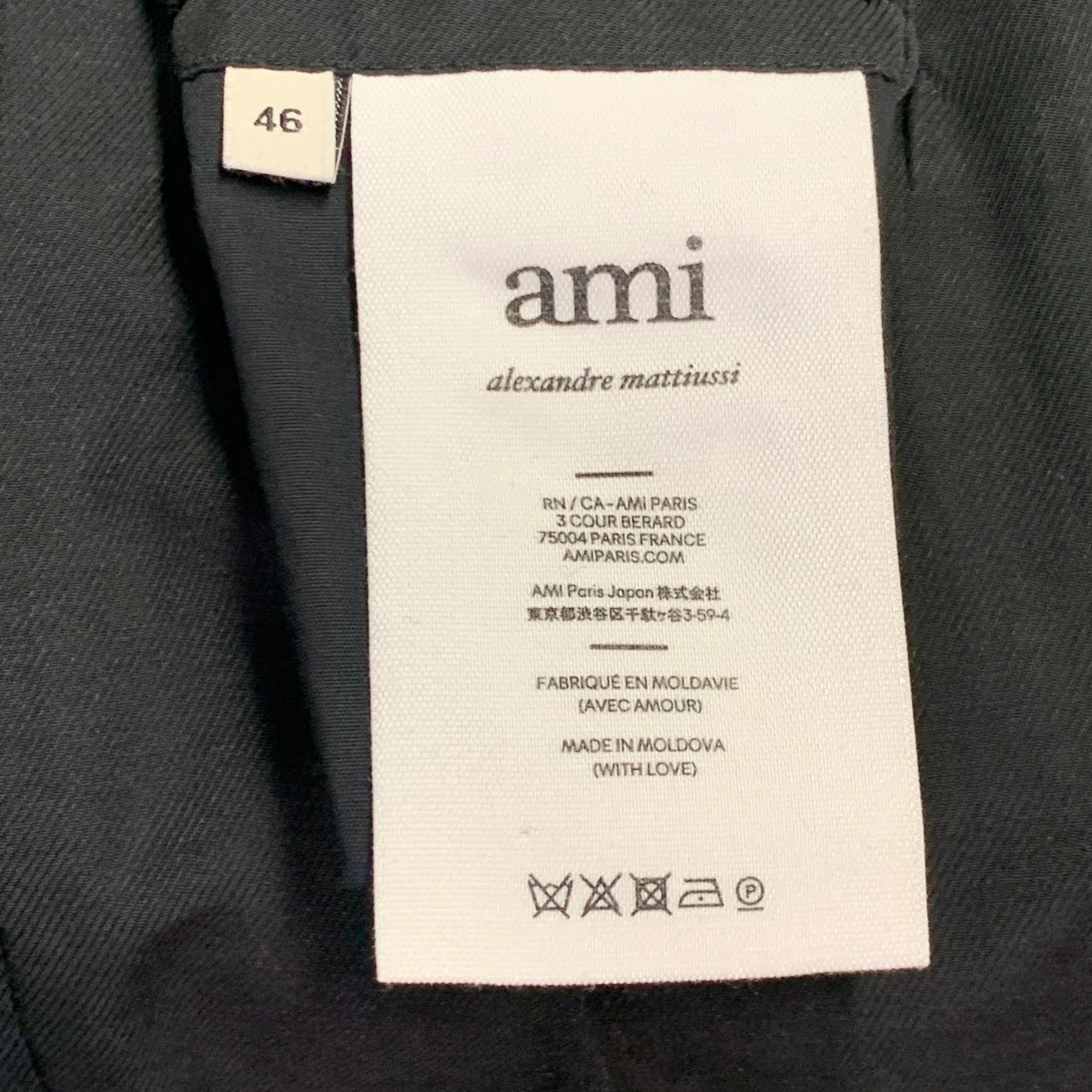 AMI by ALEXANDRE MATTIUSSI Size 36 Neon Green Wool Blend Twill Notch Lapel Suit - Image 9