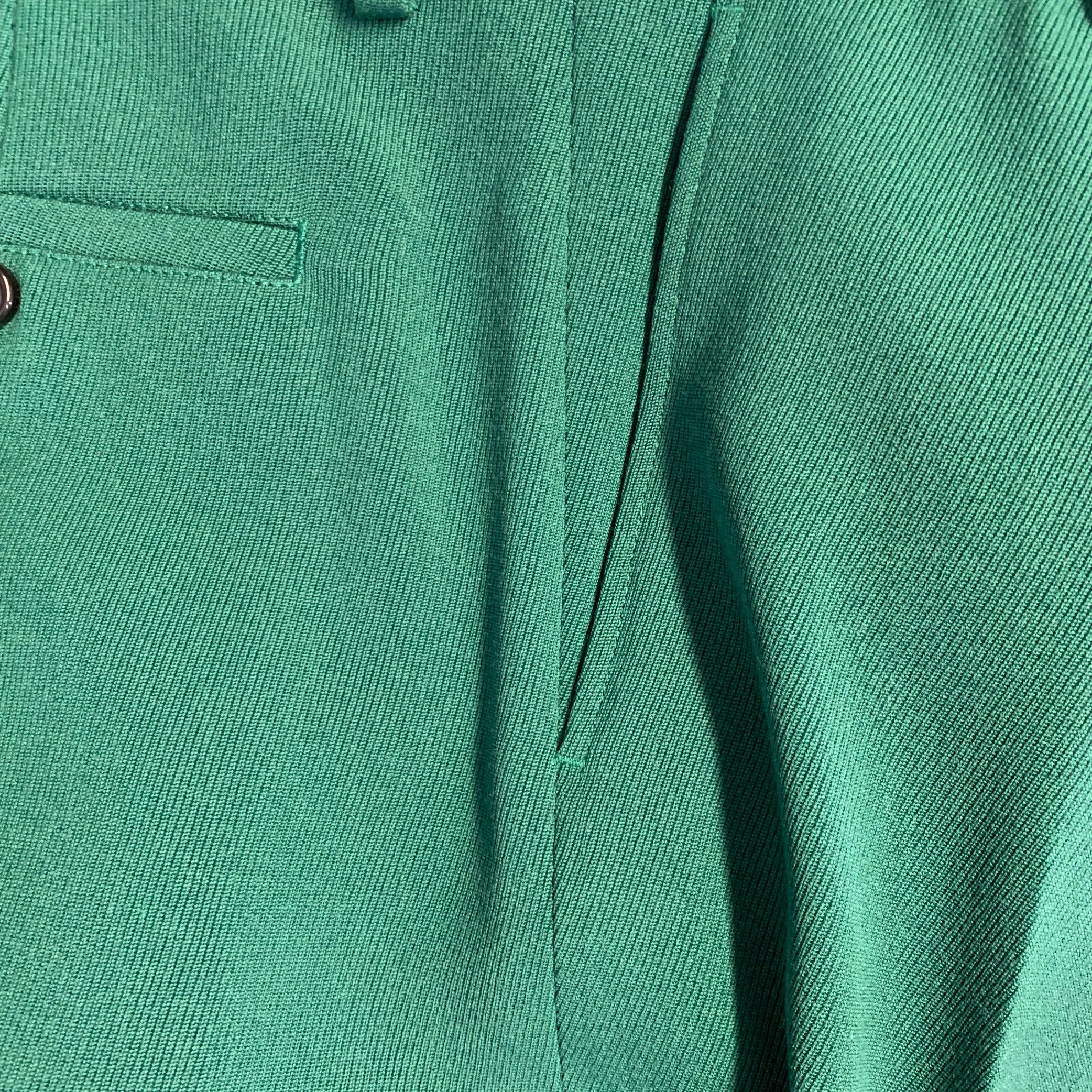 AMI by ALEXANDRE MATTIUSSI Size 38 Green Wool Notch Lapel Suit - Image 14