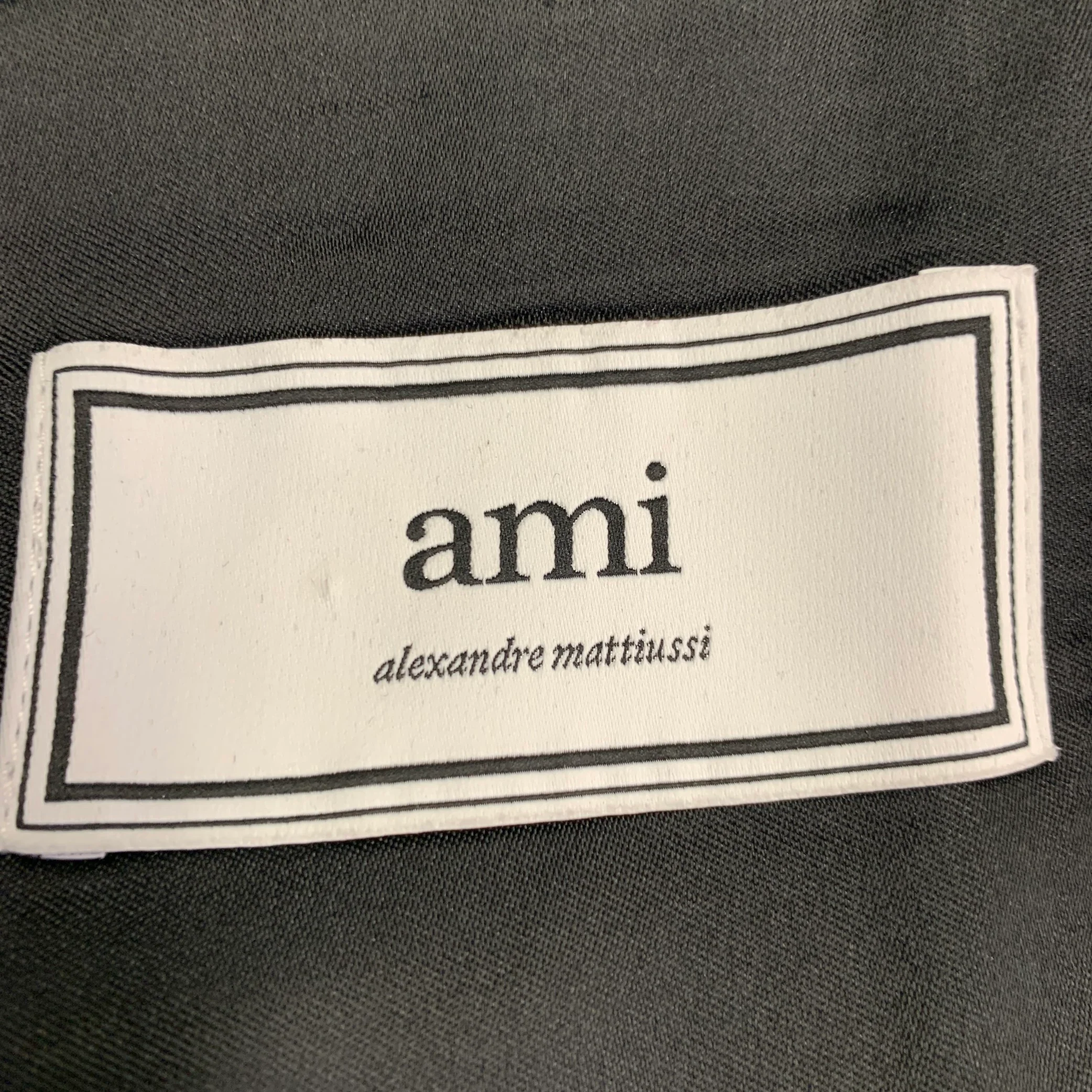 AMI by ALEXANDRE MATTIUSSI Size 38 Grey Wool Notch Lapel Suit - Image 7