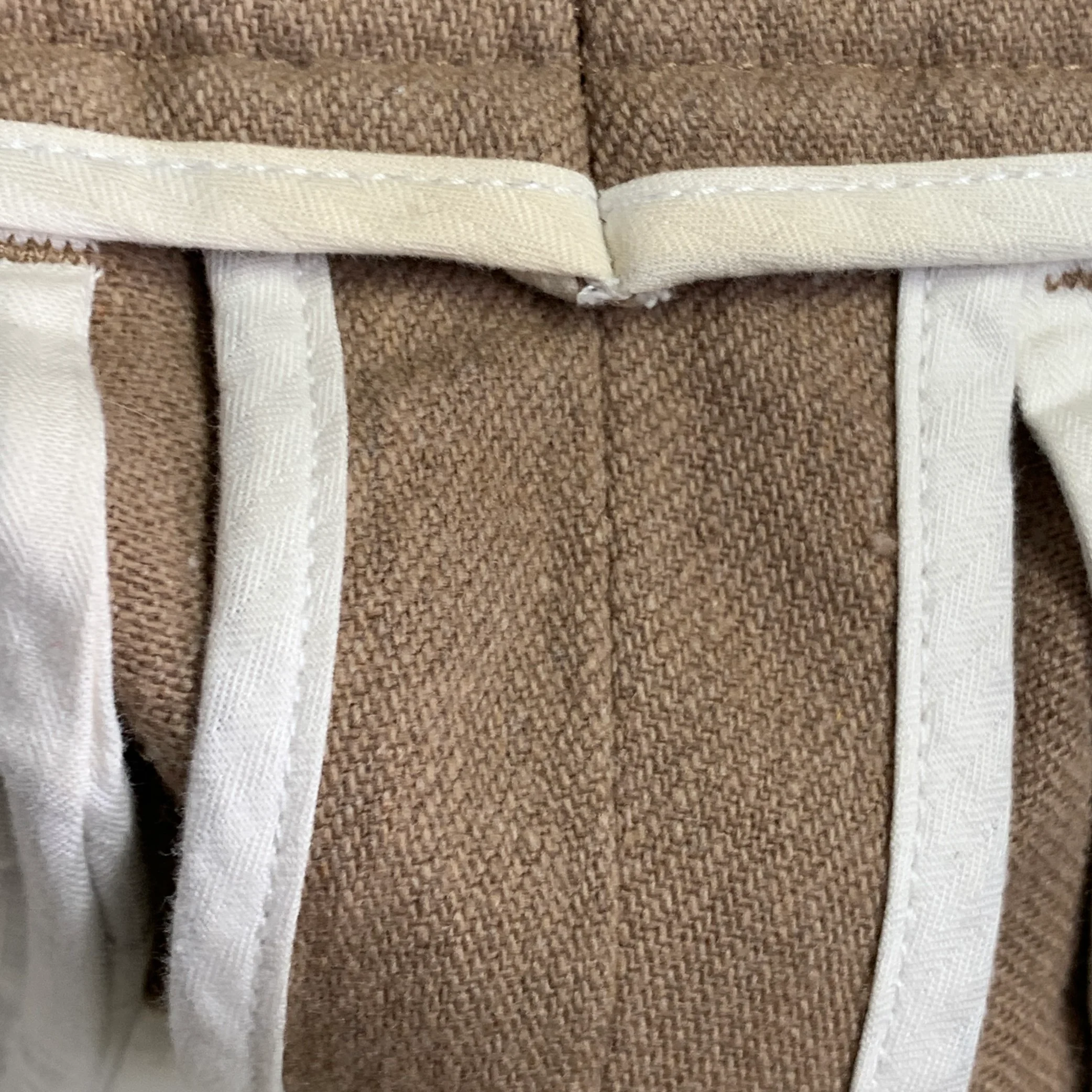 AMI by ALEXANDRE MATTIUSSI Size M Beige Twill Wool Blend Tapered Casual Pants - Image 4