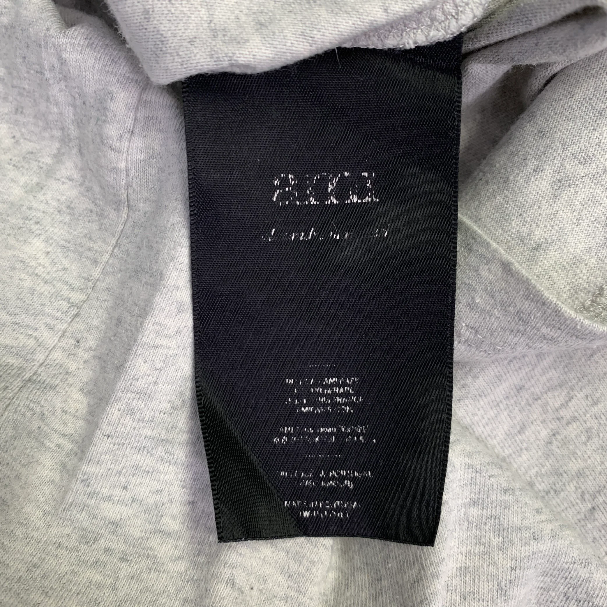 AMI by ALEXANDRE MATTIUSSI x SMILEY Size S Grey Heather Smiley Face Patch T-shirt - Image 7