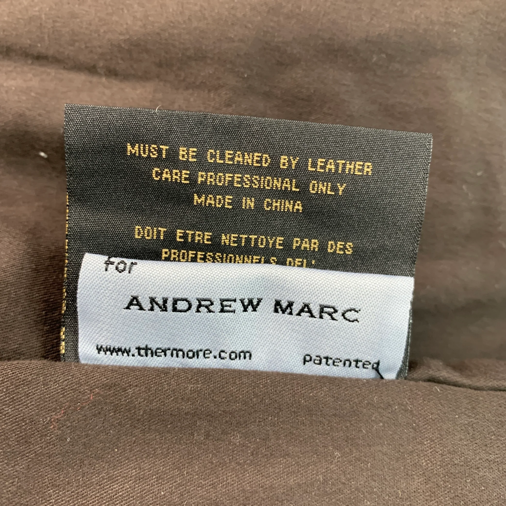 ANDREW MARC Size M Brown Distressed Leather Zip Up Jacket - Image 7