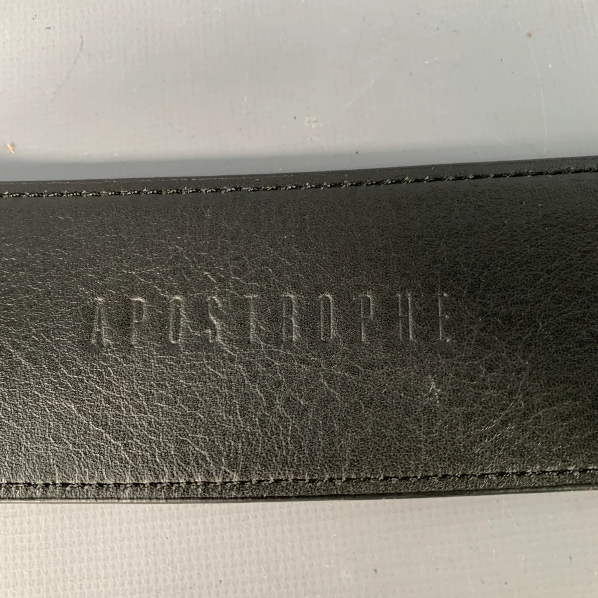 APOSTROPHE Size M Black Patent Leather Double Buckle Belt - Image 5
