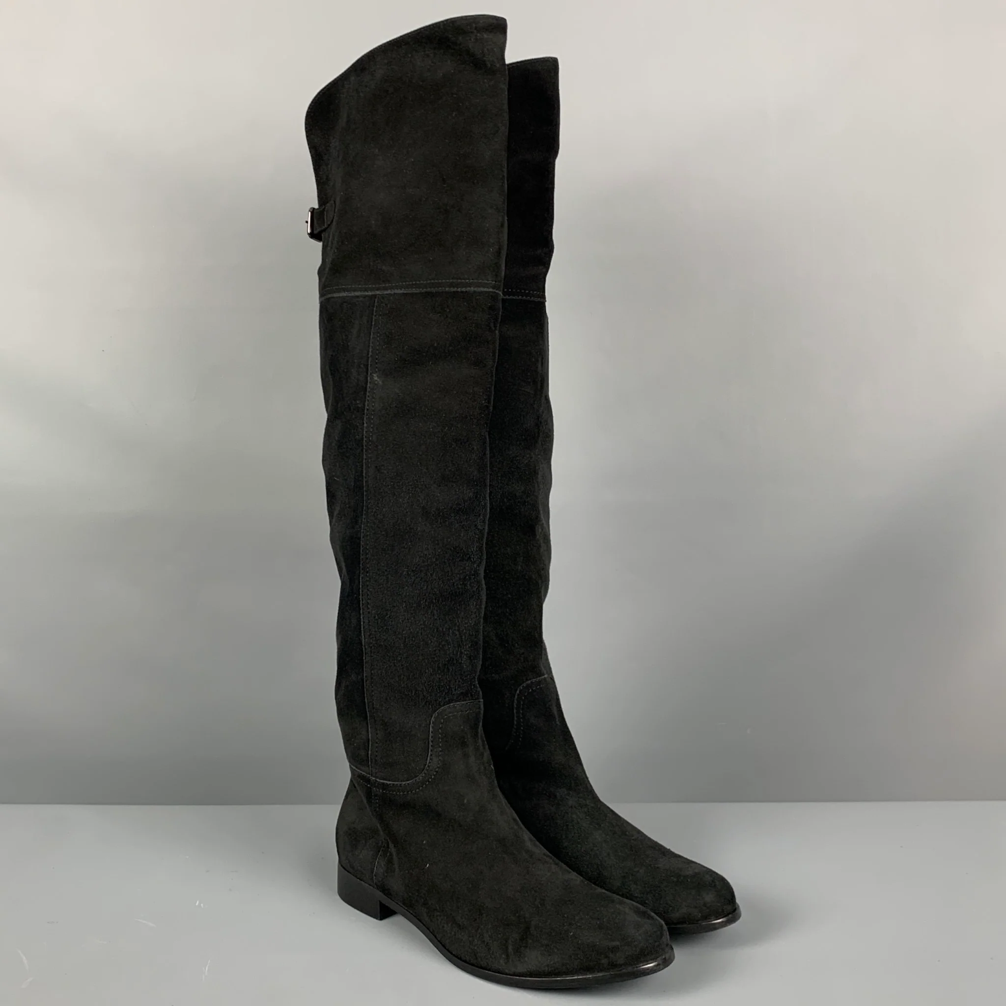 AQUATALIA Size 9.5 Black Suede Boots