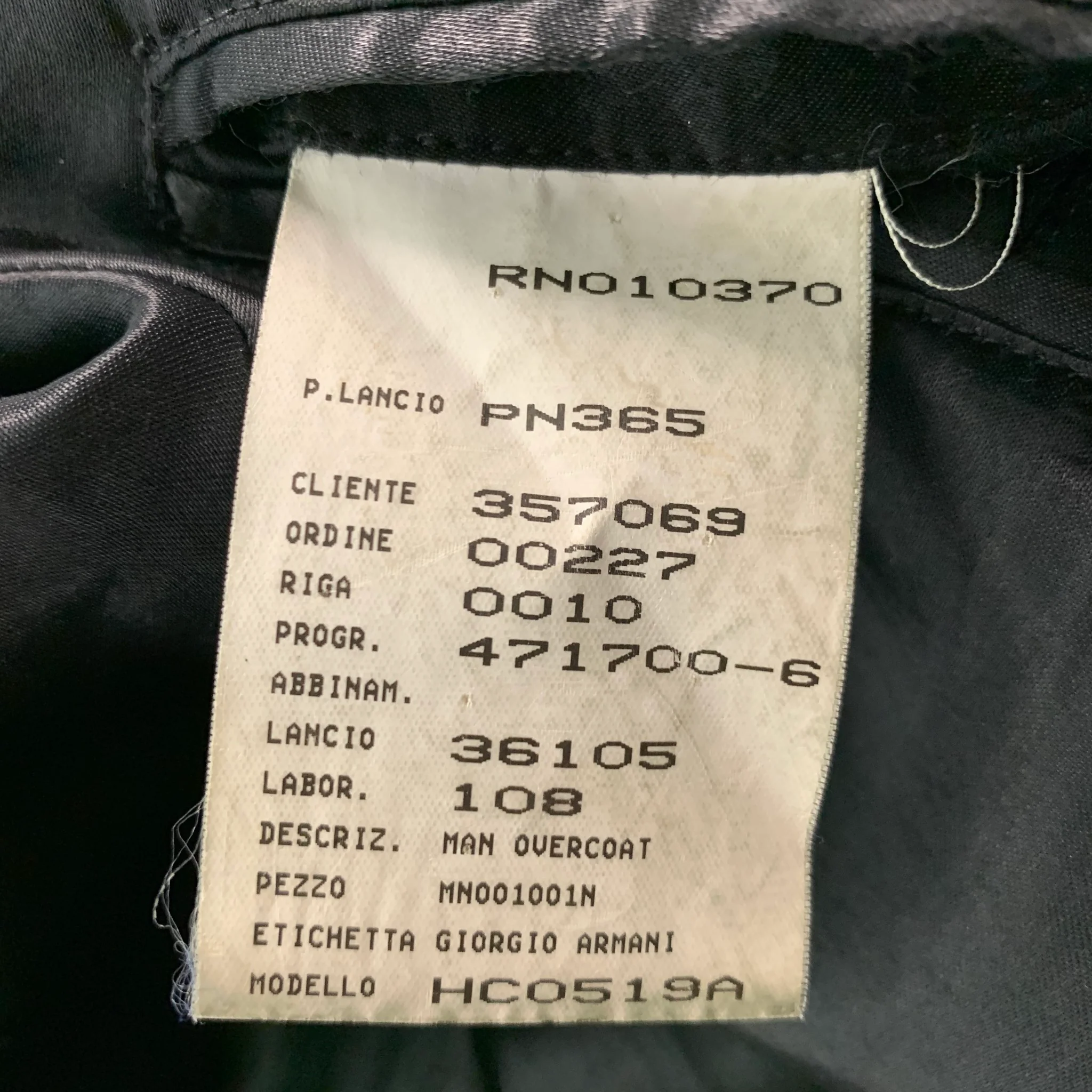 ARMANI COLLEZIONI Size 42 Grey Black Nailhead Wool Cotton Coat - Image 9