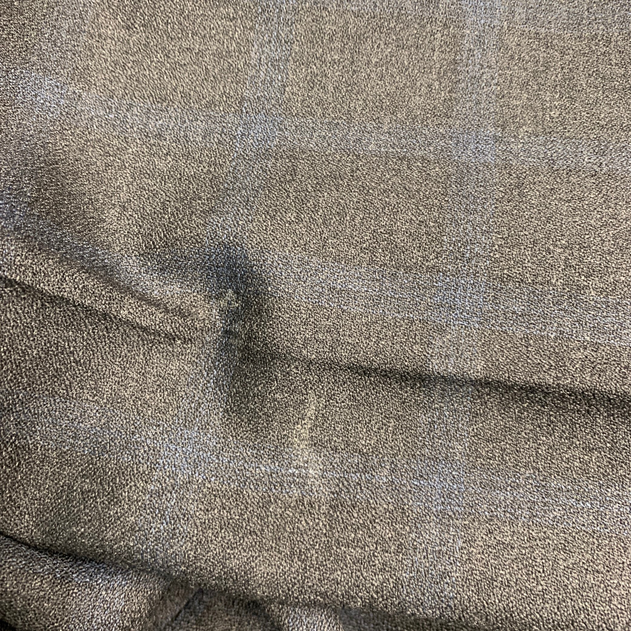 ARMANI COLLEZIONI Size 42 Navy Black Plaid Virgin Wool Suit - Image 7
