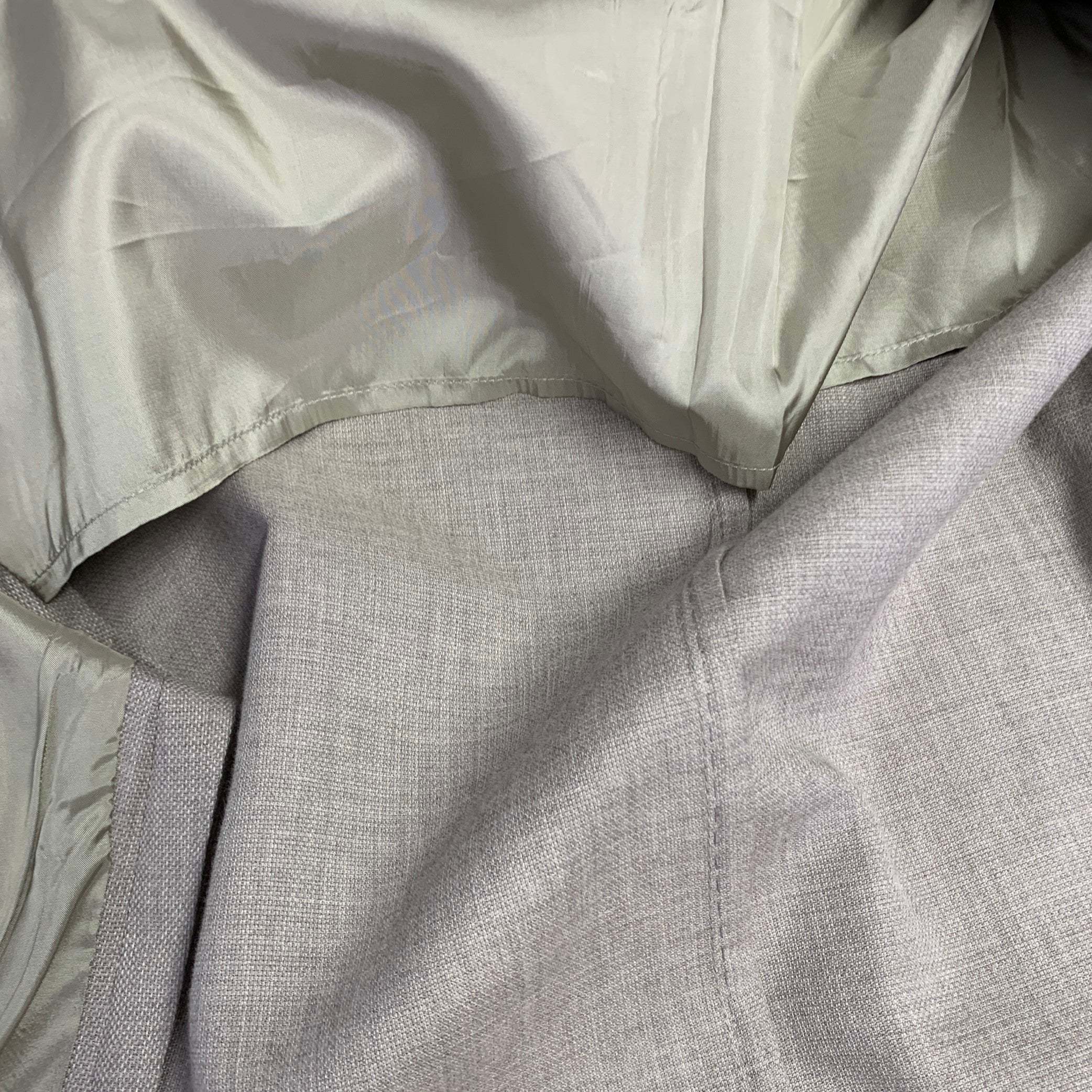 ARMANI COLLEZIONI Size 44 Regular Grey Beige Woven Notch Lapel Sport Coat - Image 6