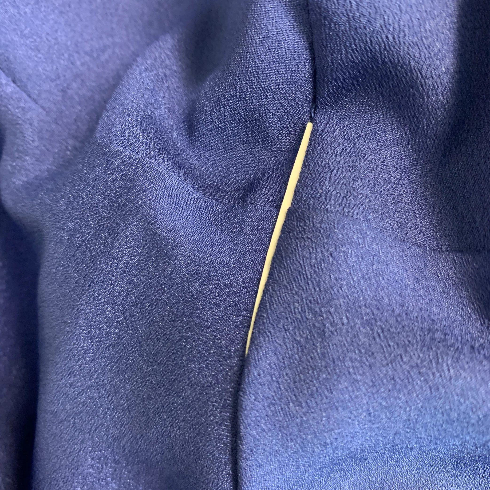 ARMANI COLLEZIONI Size 8 Blue Single Breasted Collarless Jacket - Image 5
