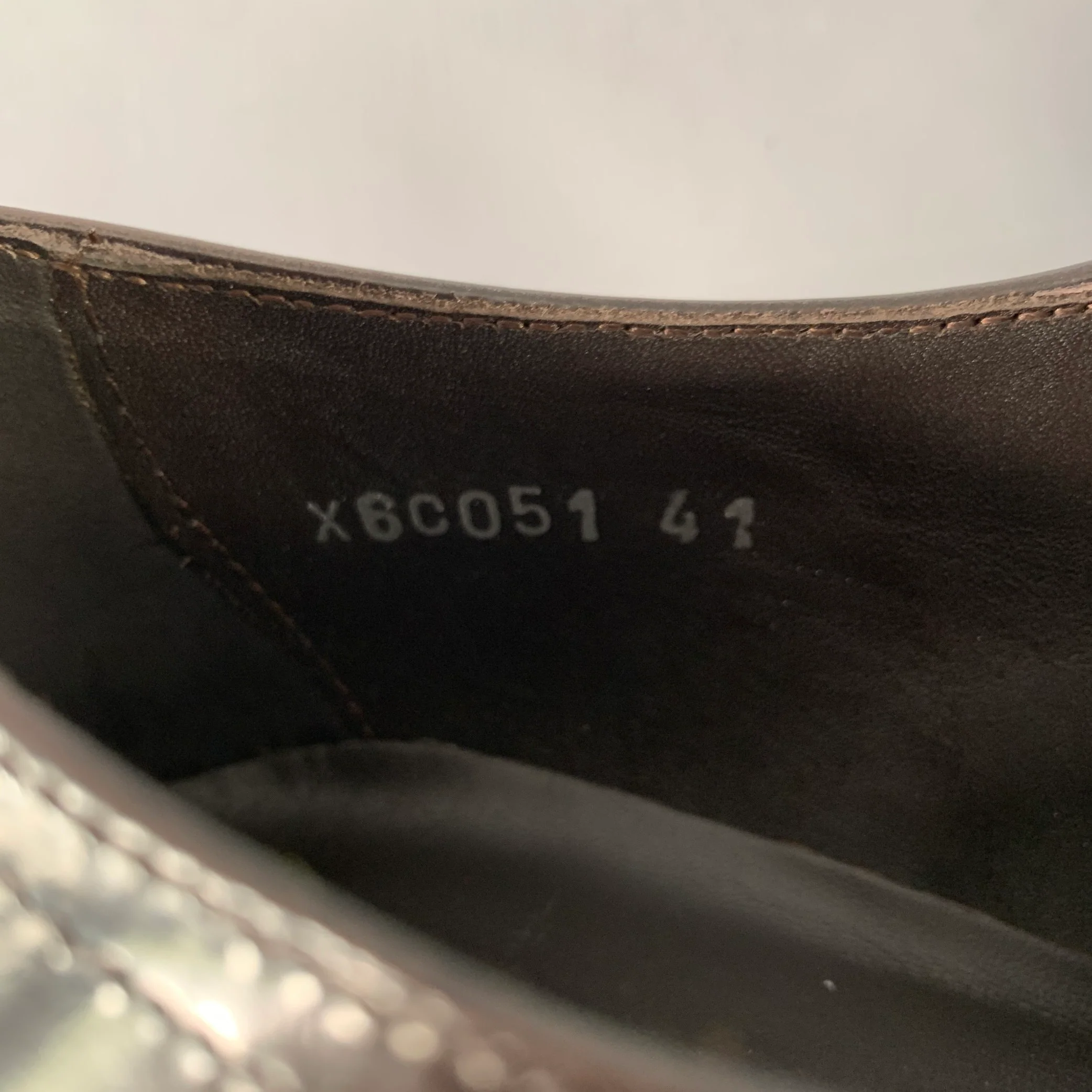 ARMANI COLLEZIONI Size 8 Brown Leather Derby Lace-Up Shoes - Image 7