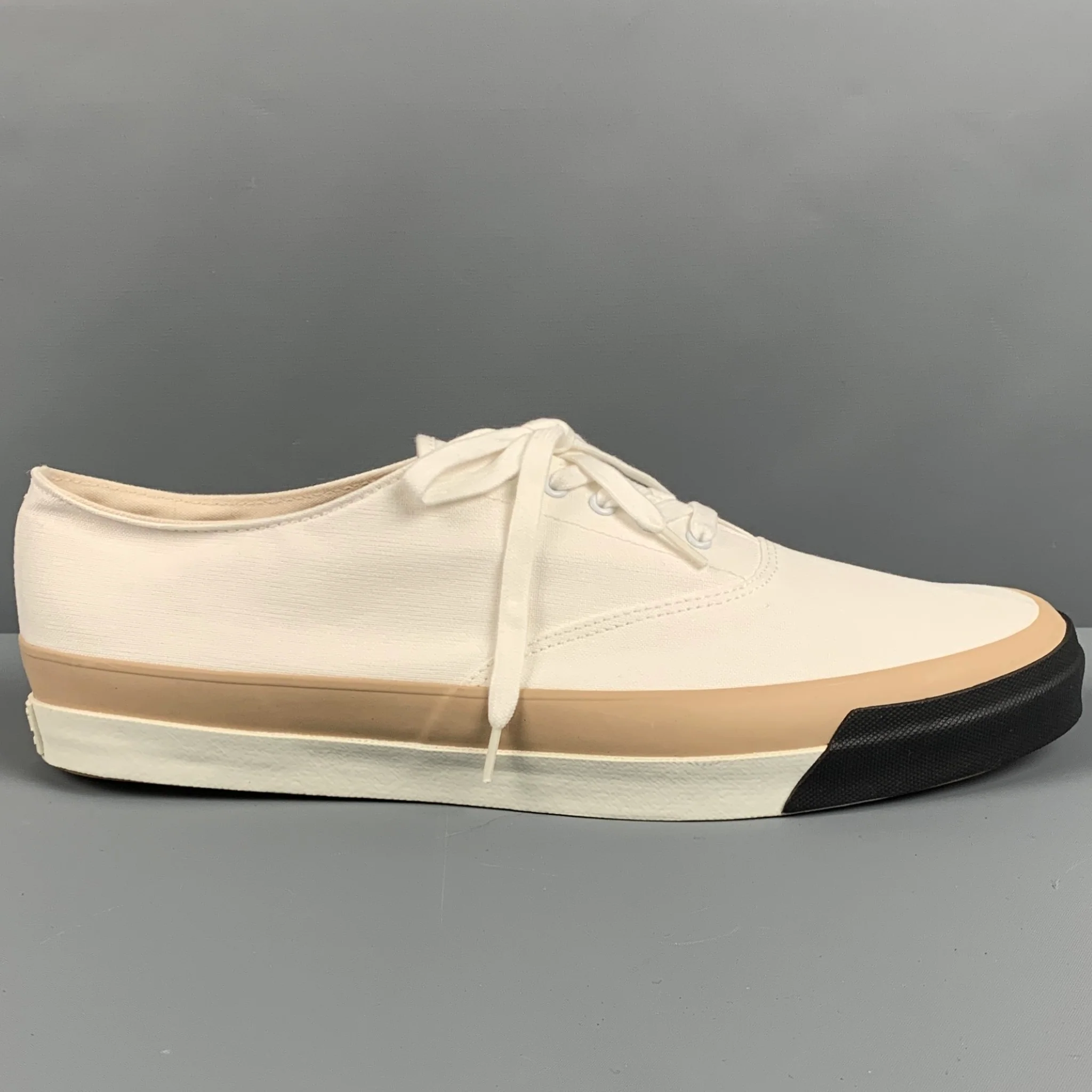 ASAHI Size 10 Tan Canvas Boat Shoe Sneakers - Image 2
