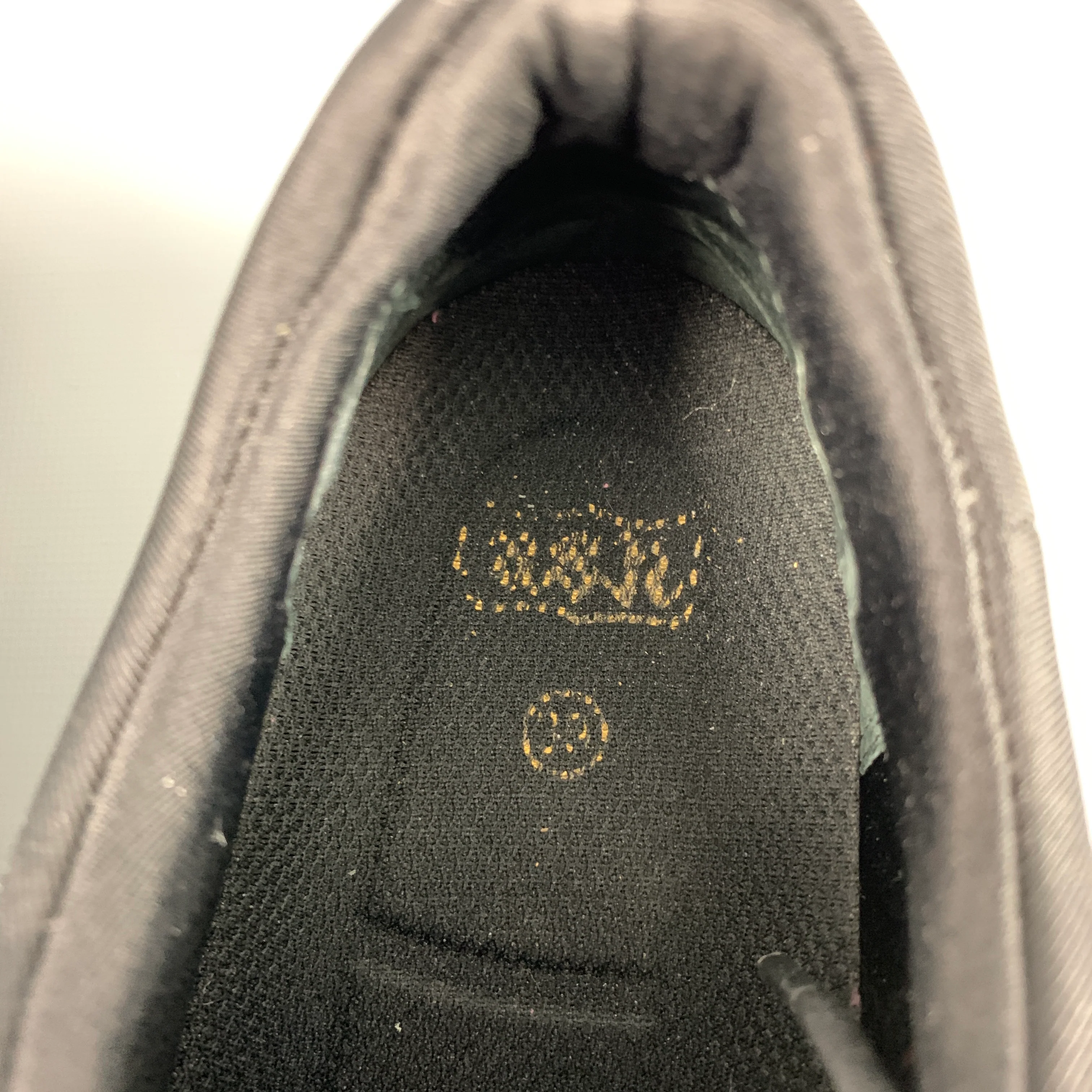 ASH Size 9 Black White Nylon Slip On Sneakers - Image 7
