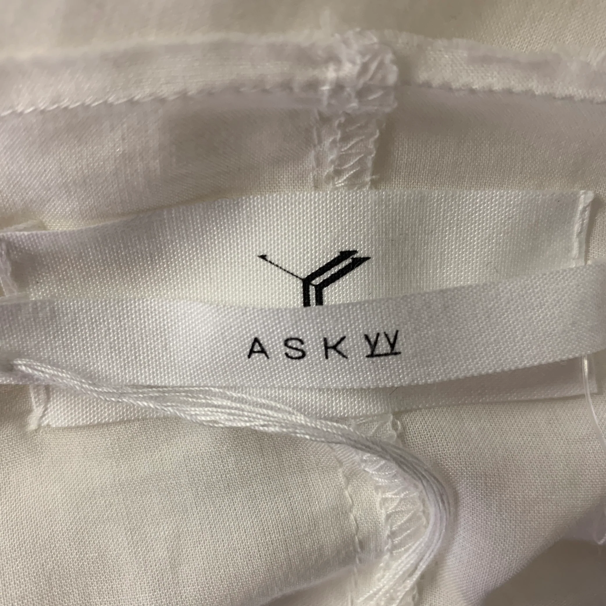 ASKYY TOKYO Size M White Silk Blend Long Sleeve Shirt - Image 6