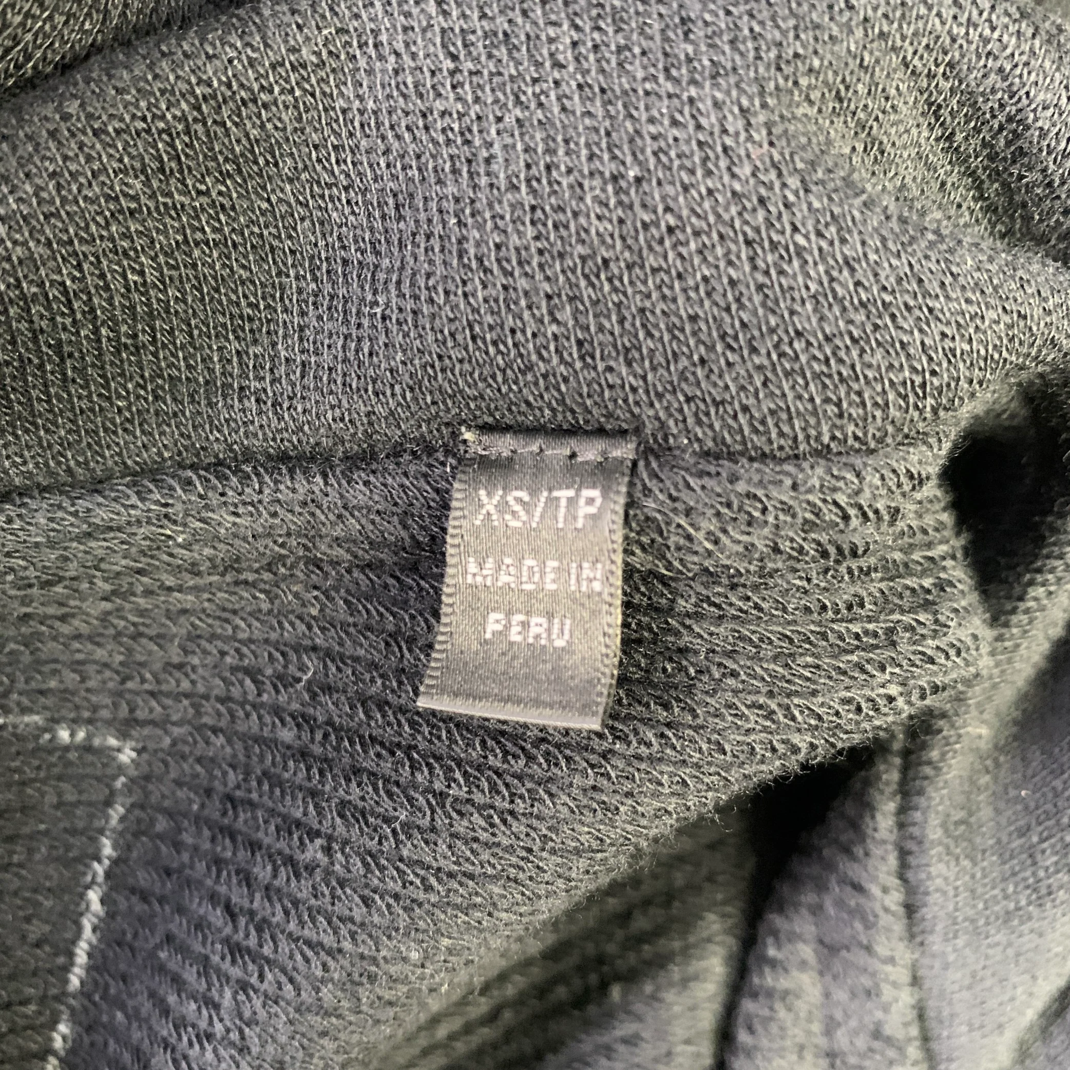 ATM Size XS Black Knitted Cotton Zip Up Jacket - Image 6