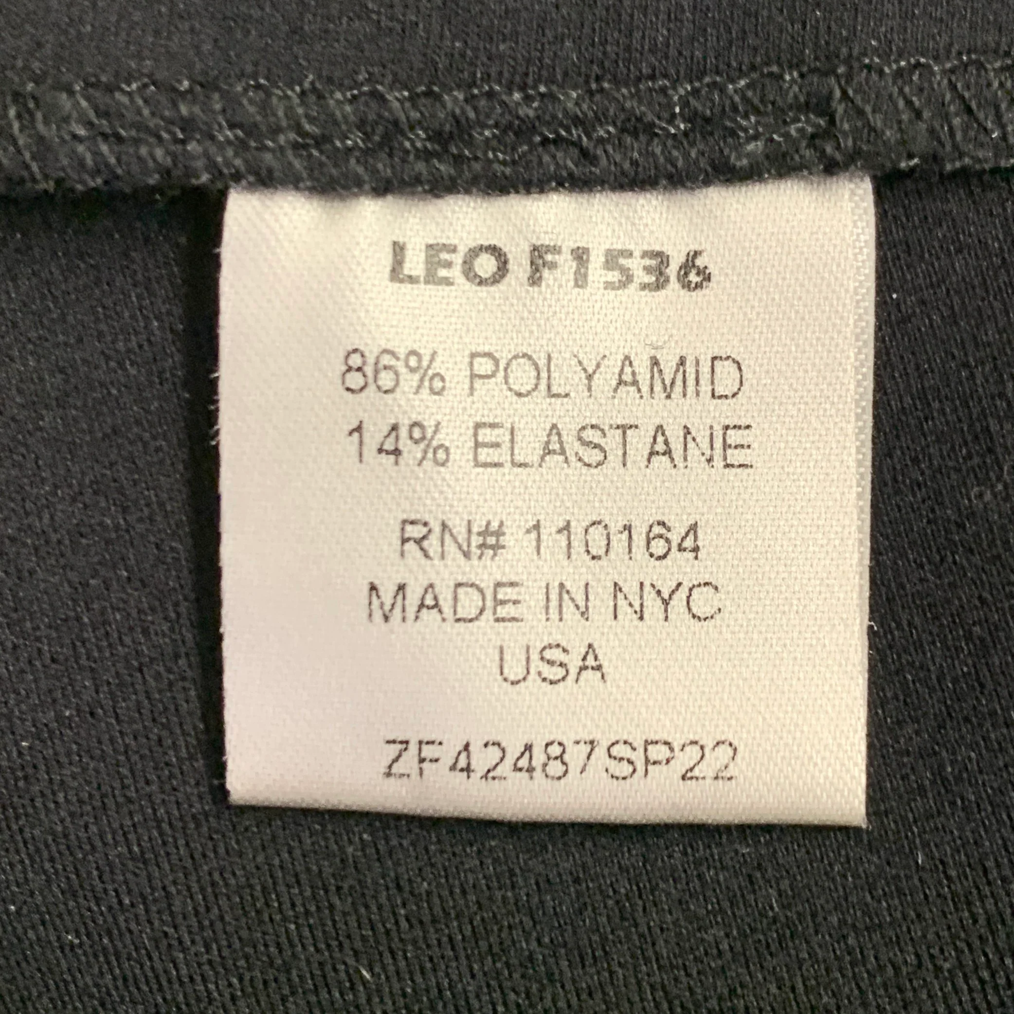AVENUE MONTAIGNE Size 0 Black Polyamide Blend Flared Casual Pants - Image 4