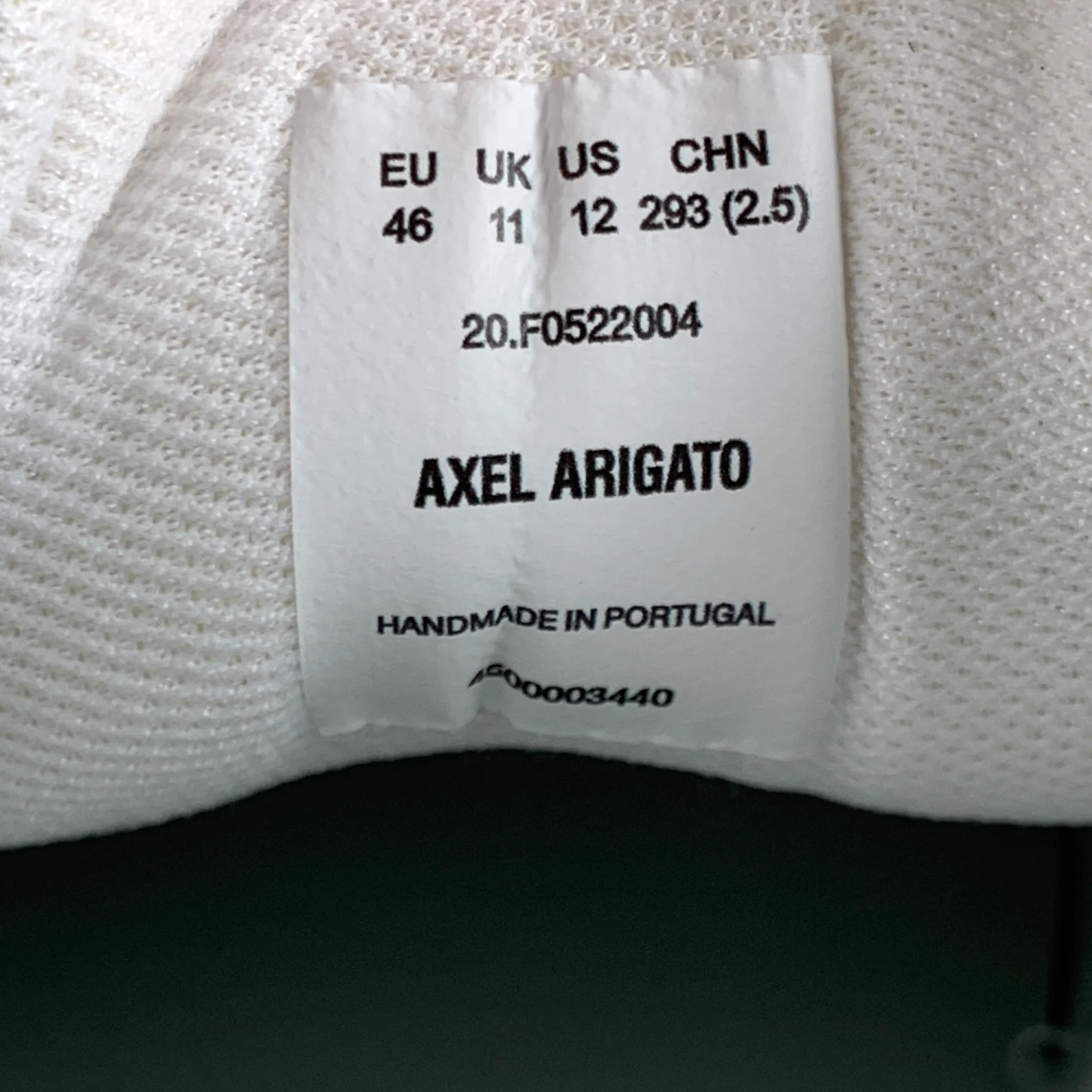 AXEL ARIGATO Size 12 White Solid Leather Lace Up Sneakers - Image 7