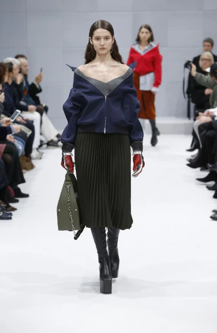 BALENCIAGA FW16 Runway Size 9 Black Leather Ankle Calf High Platform Boots - Image 2