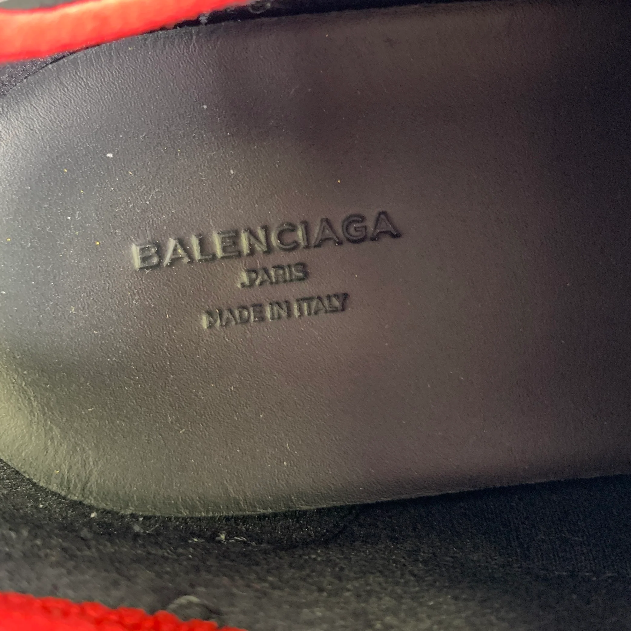 BALENCIAGA Size 10 Black Multi-Color Mixed Patterns Mixed Fabrics Sneakers - Image 8