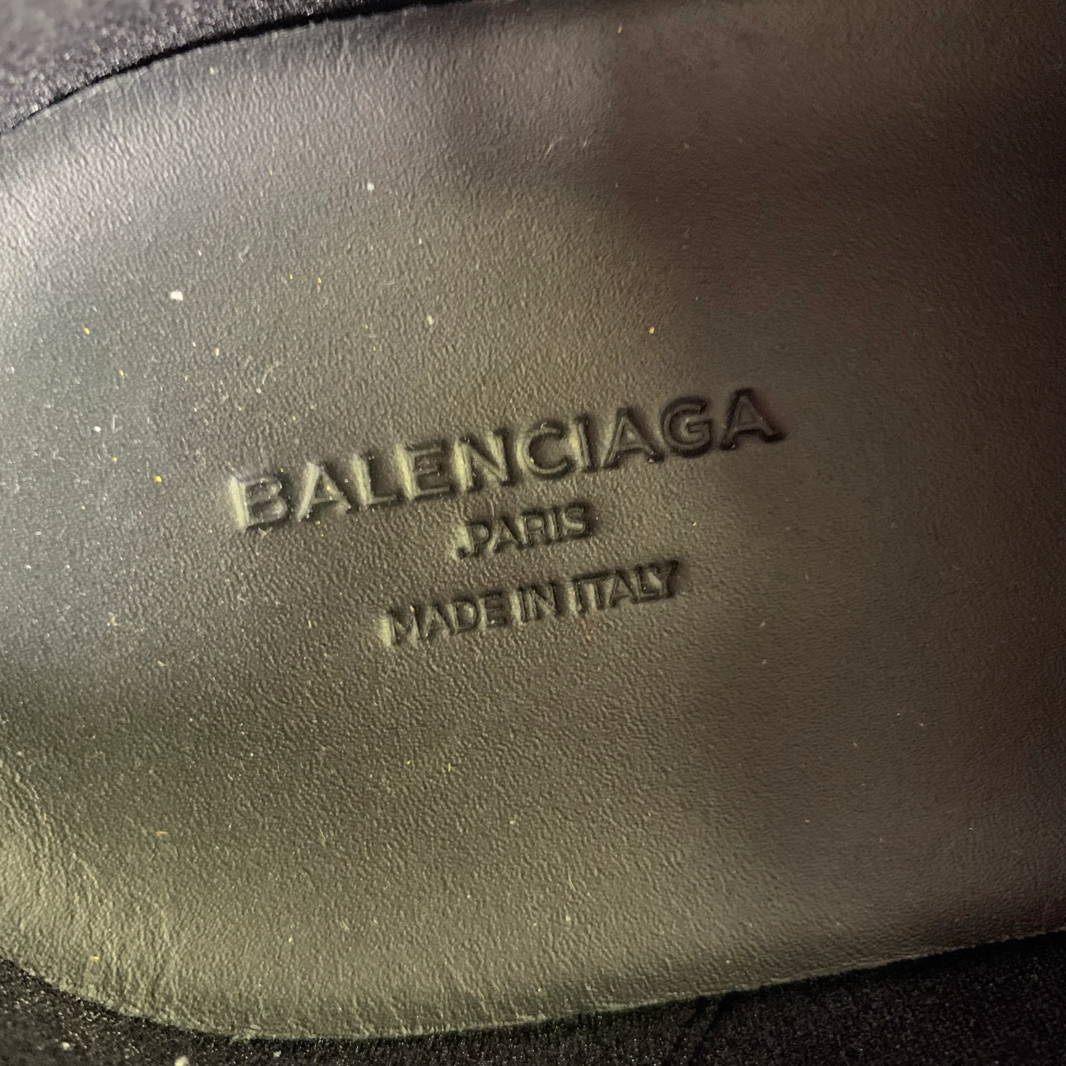 BALENCIAGA Size 10 Black Multi-Color Mixed Patterns Mixed Fabrics Sneakers - Image 9