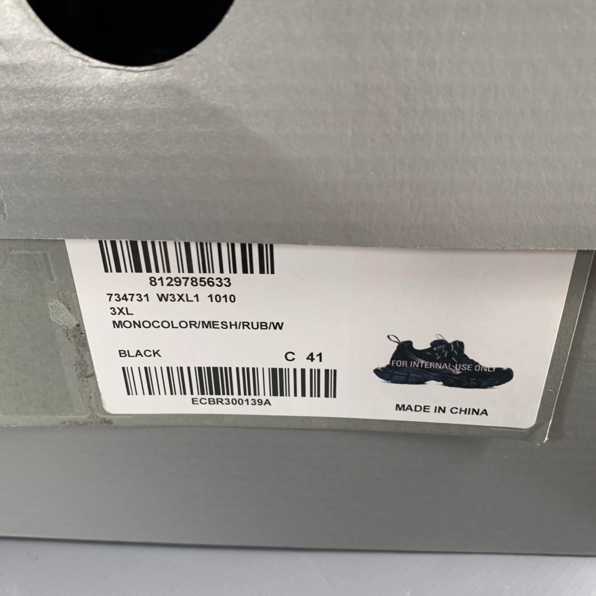 BALENCIAGA Size 8 3XL Black Mesh Polyurethane Low Top Sneakers - Image 8