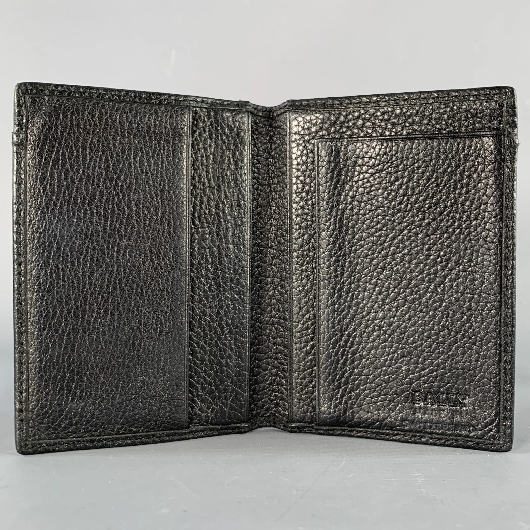 BALLY Black Leather Bifold Wallet - Image 4