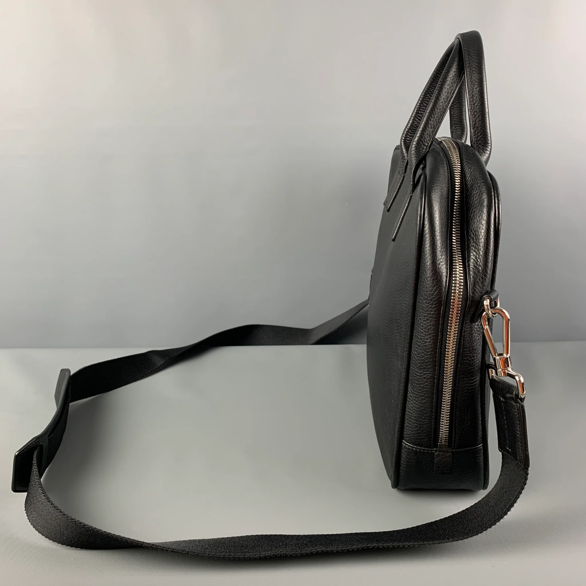 BALLY Black Leather Top Handles Shoulder Bag - Image 3