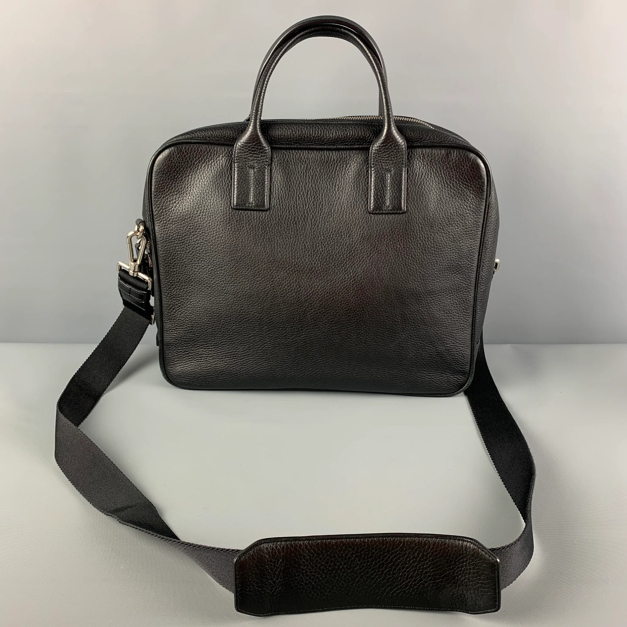 BALLY Black Leather Top Handles Shoulder Bag - Image 4