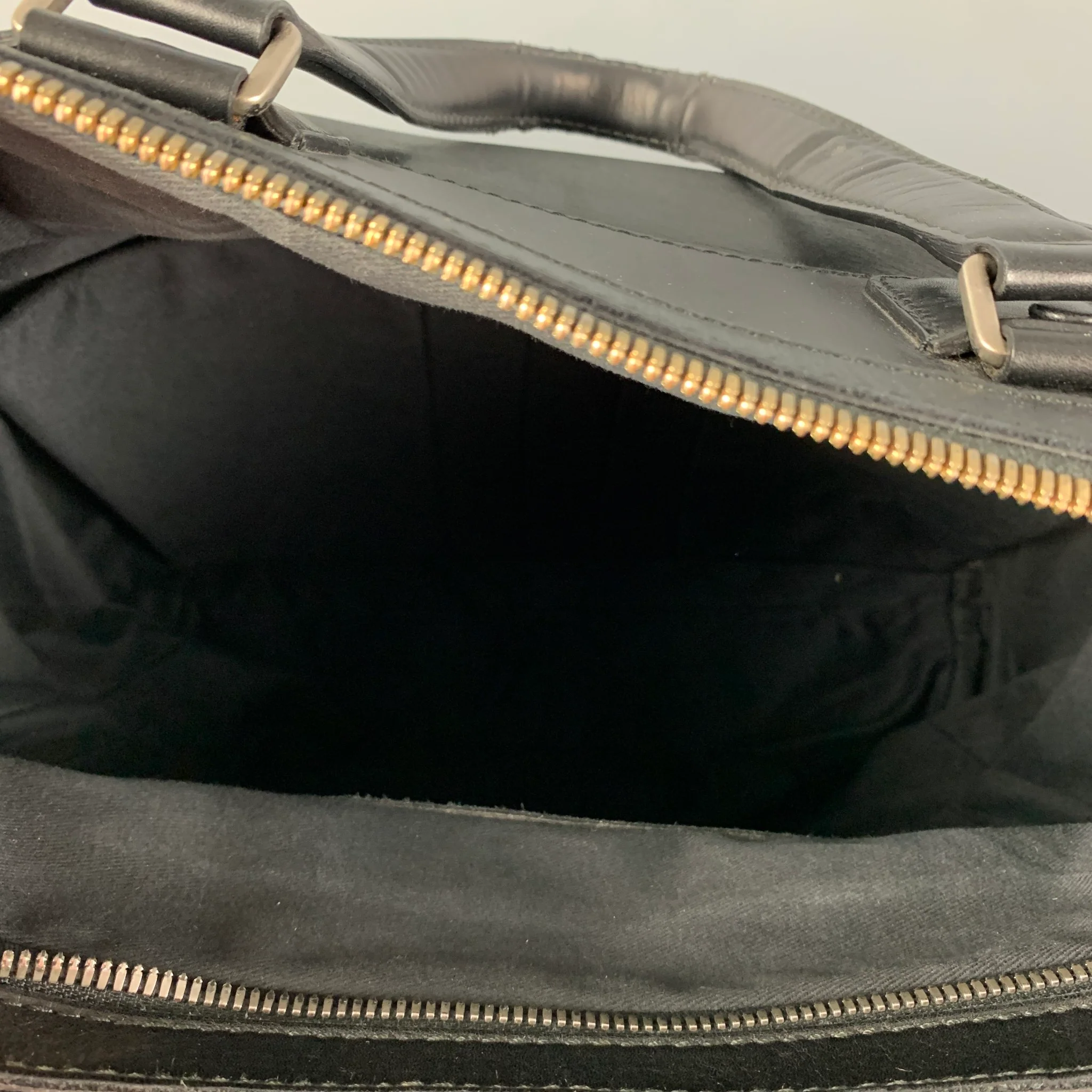 BALLY Black Leather Top Handles Tote Bag - Image 8