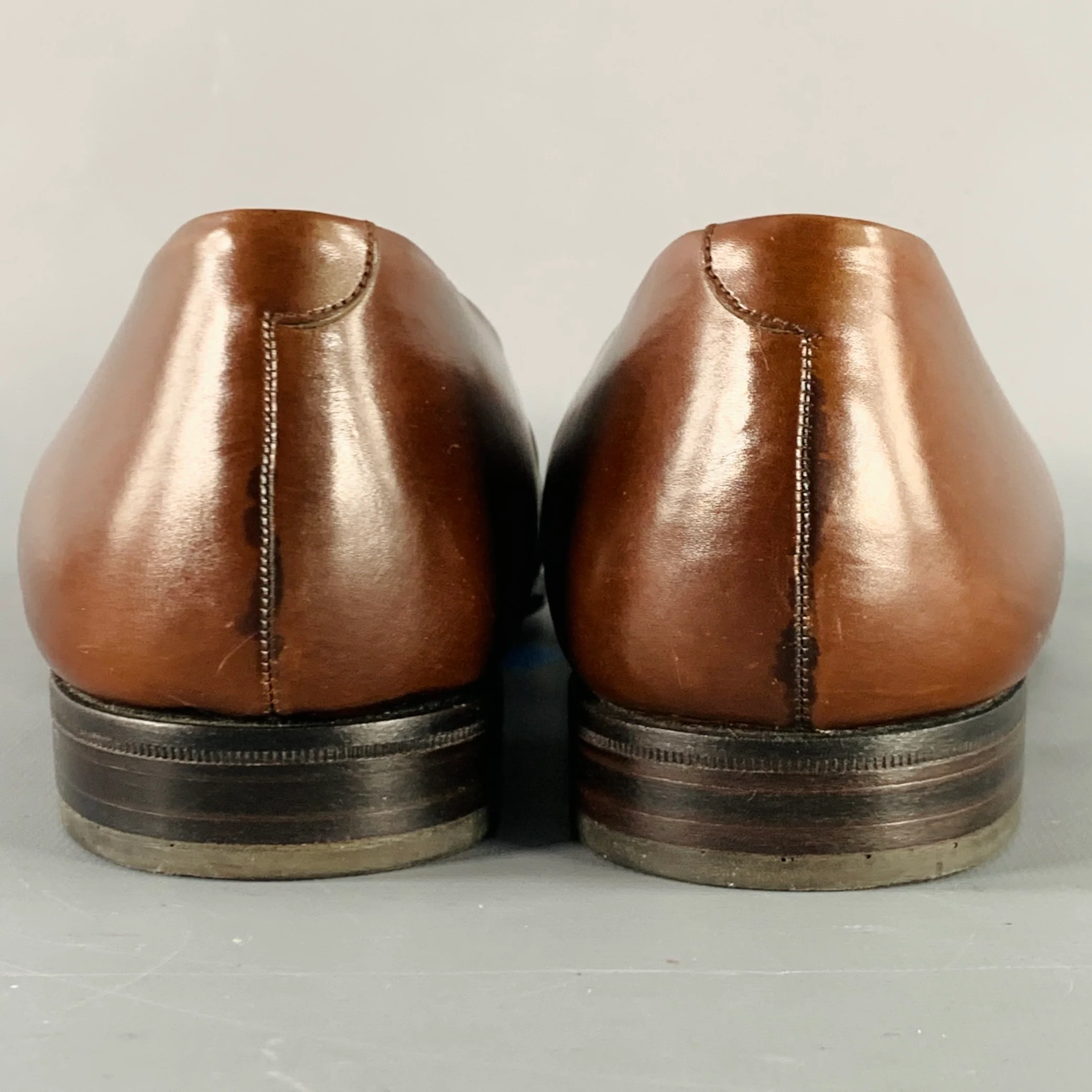 BALLY Size 8 Brown Penny Loafers - Image 3