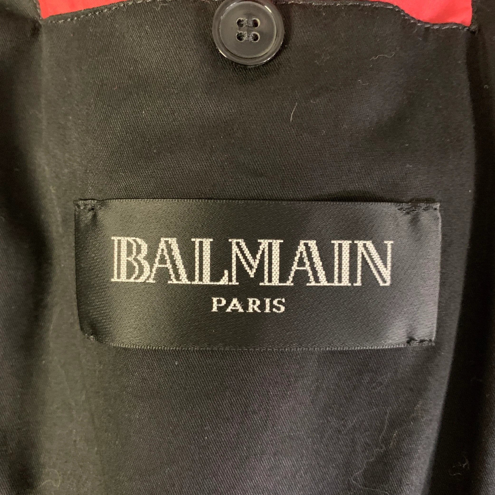 BALMAIN Size S Red Brick Cotton Polyamide Quilted Jacket - Image 7