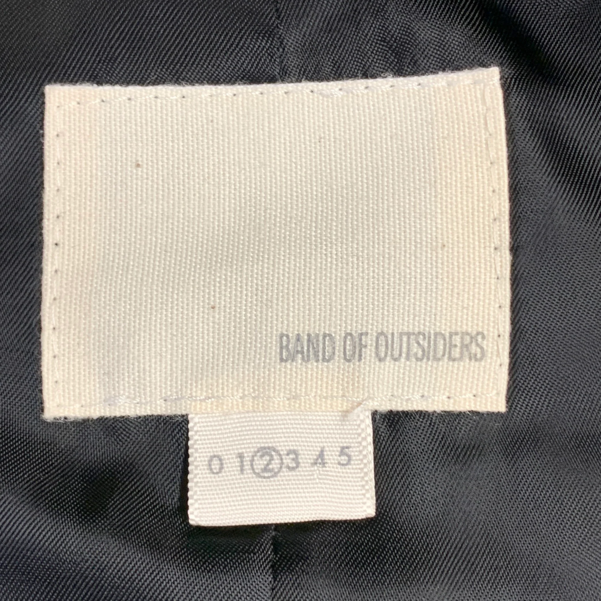 BAND OF OUTSIDERS Size 34 Black Wool Mohair Twill Shawl Vest - Image 5