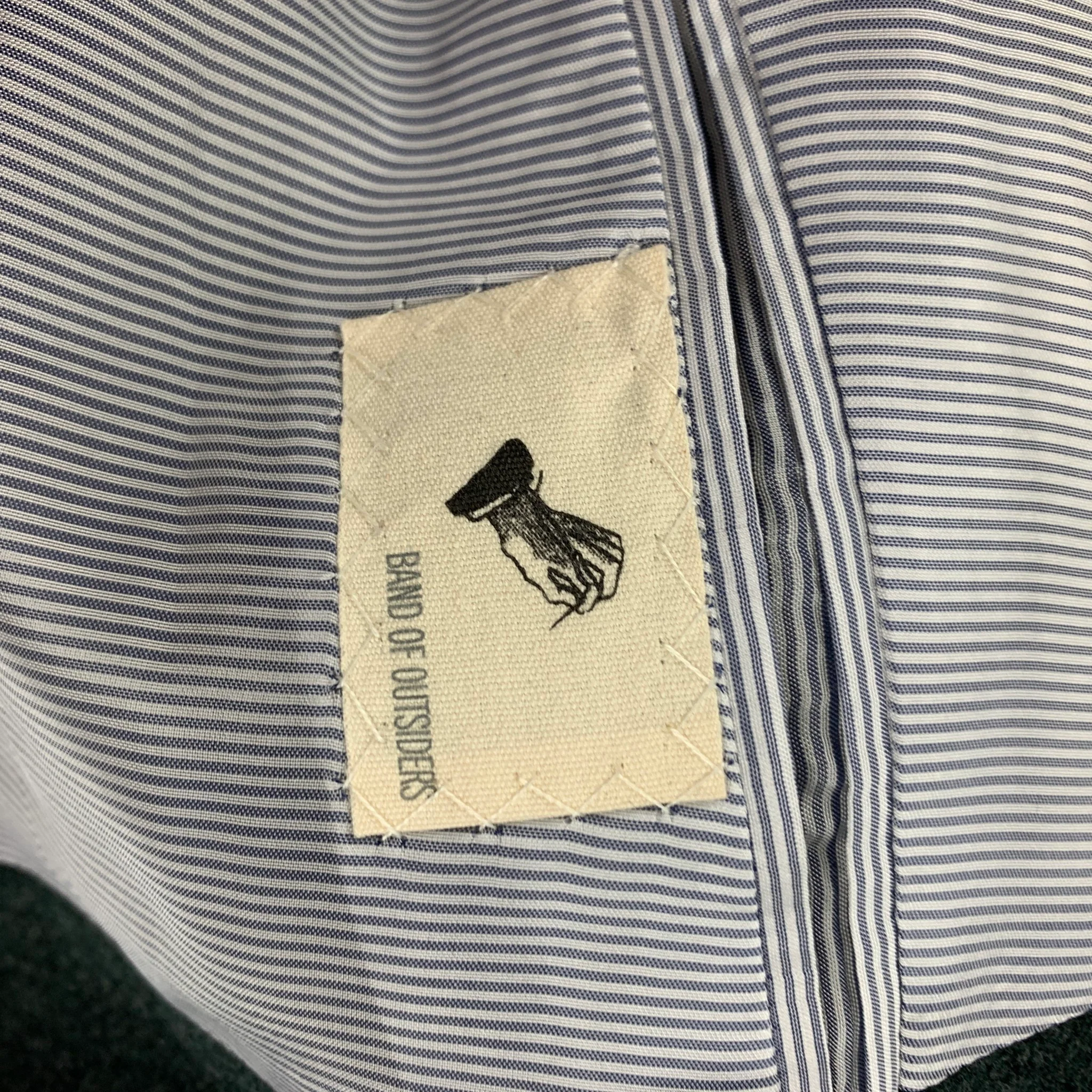 BAND OF OUTSIDERS Size 42 Green Wool Notch Lapel Sport Coat - Image 7