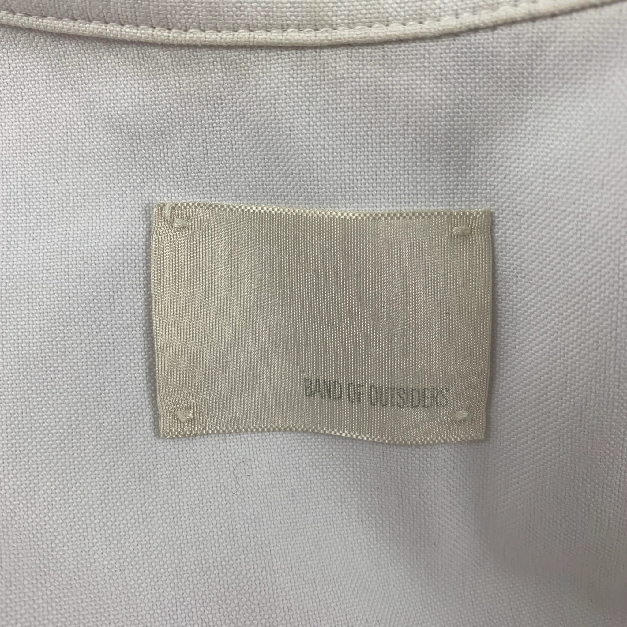 BAND OF OUTSIDERS Size M White Cotton Button Down Long Sleeve Shirt - Image 6