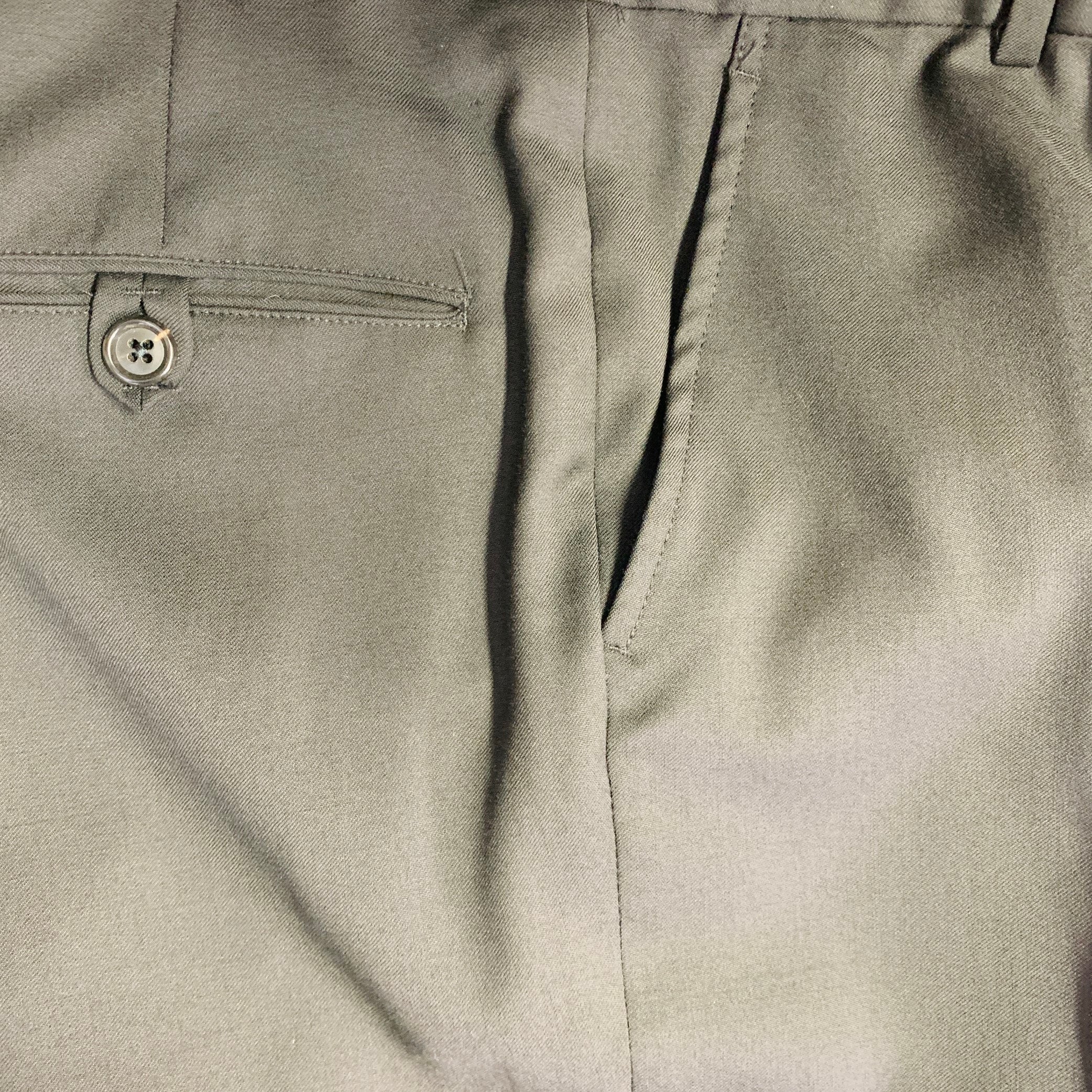 BAND OF OUTSIDERS Size XS Black Twill Wool Notch Lapel Suit - Image 15
