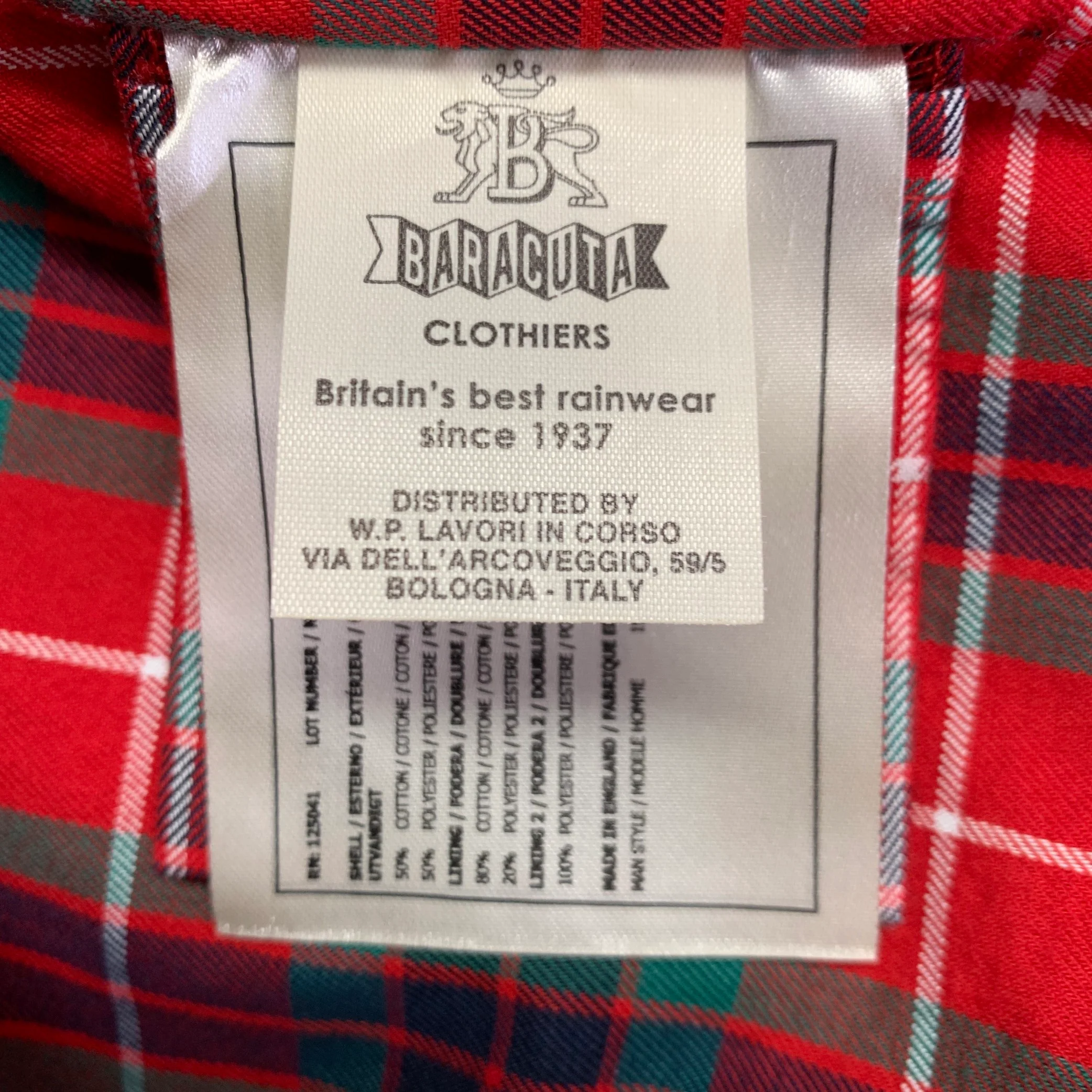BARACUTA Size 42 Green Cotton Blend Bomber Jacket - Image 6