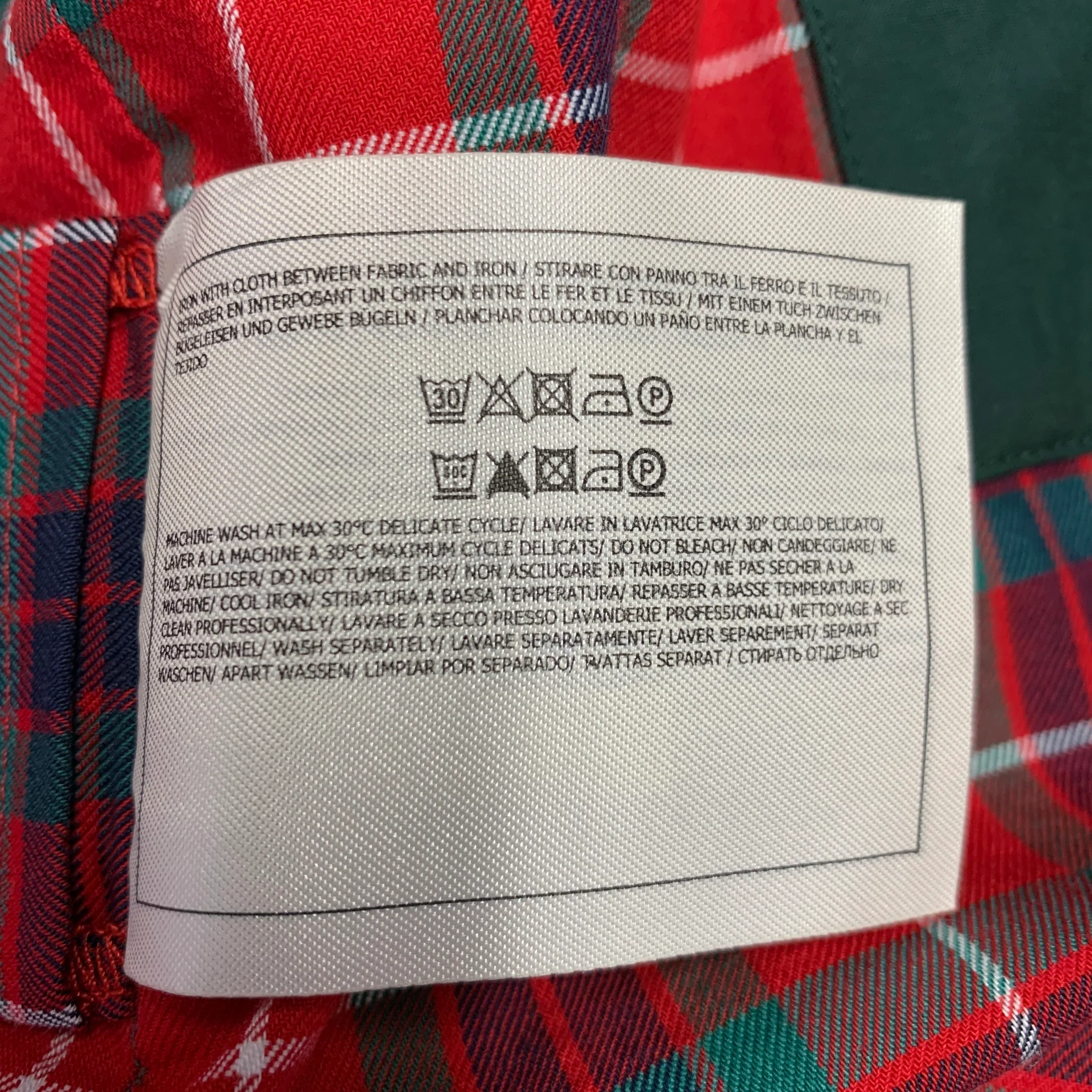 BARACUTA Size 42 Green Cotton Blend Bomber Jacket - Image 8