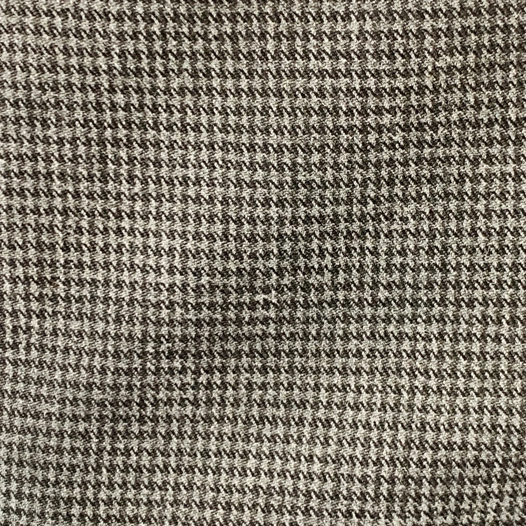 BARENA Size 35 Grey Black Houndstooth Cotton Blend Cuffed Dress Pants - Image 2