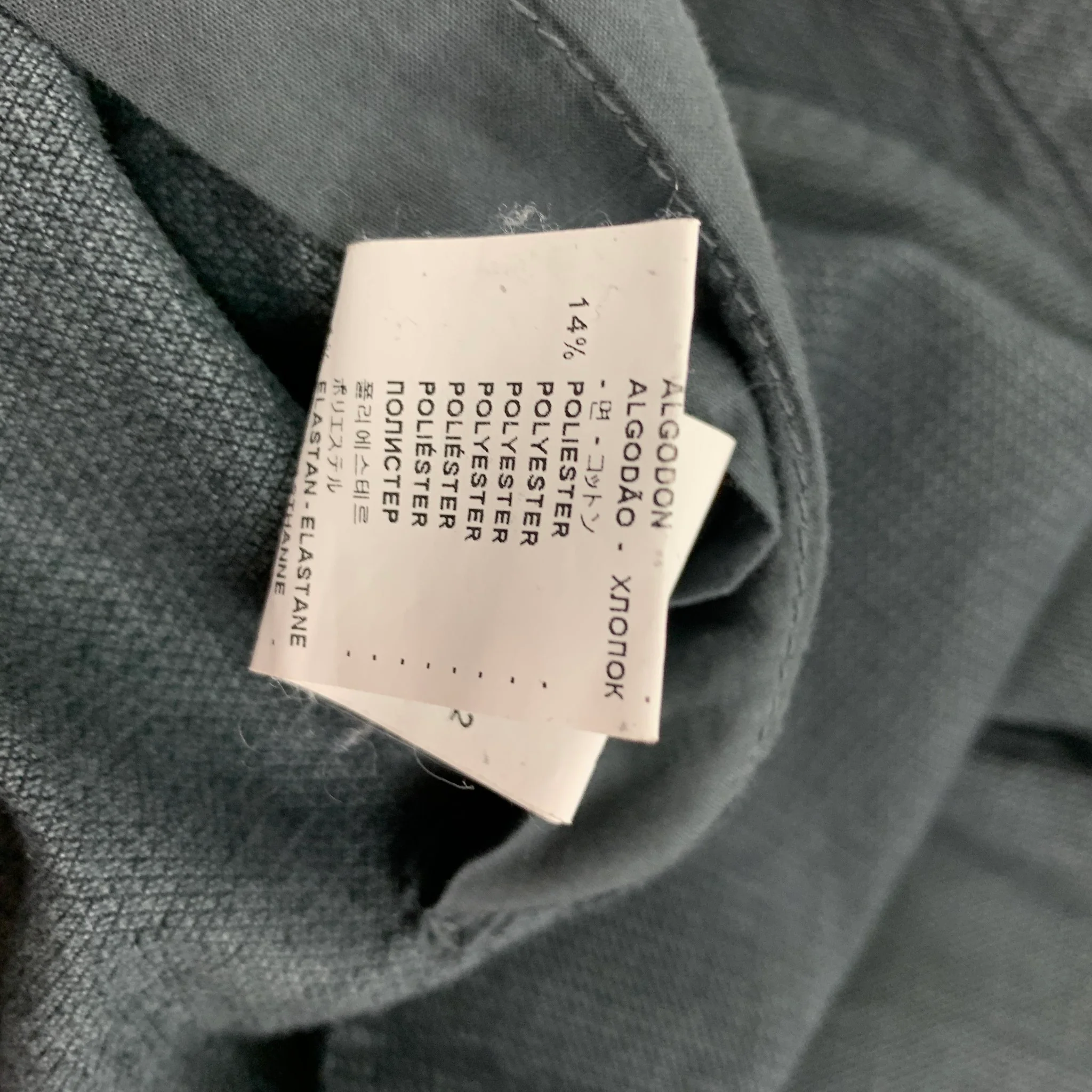 BARENA Size XL Gray Cotton Blend Patch Pocket Jacket - Image 5