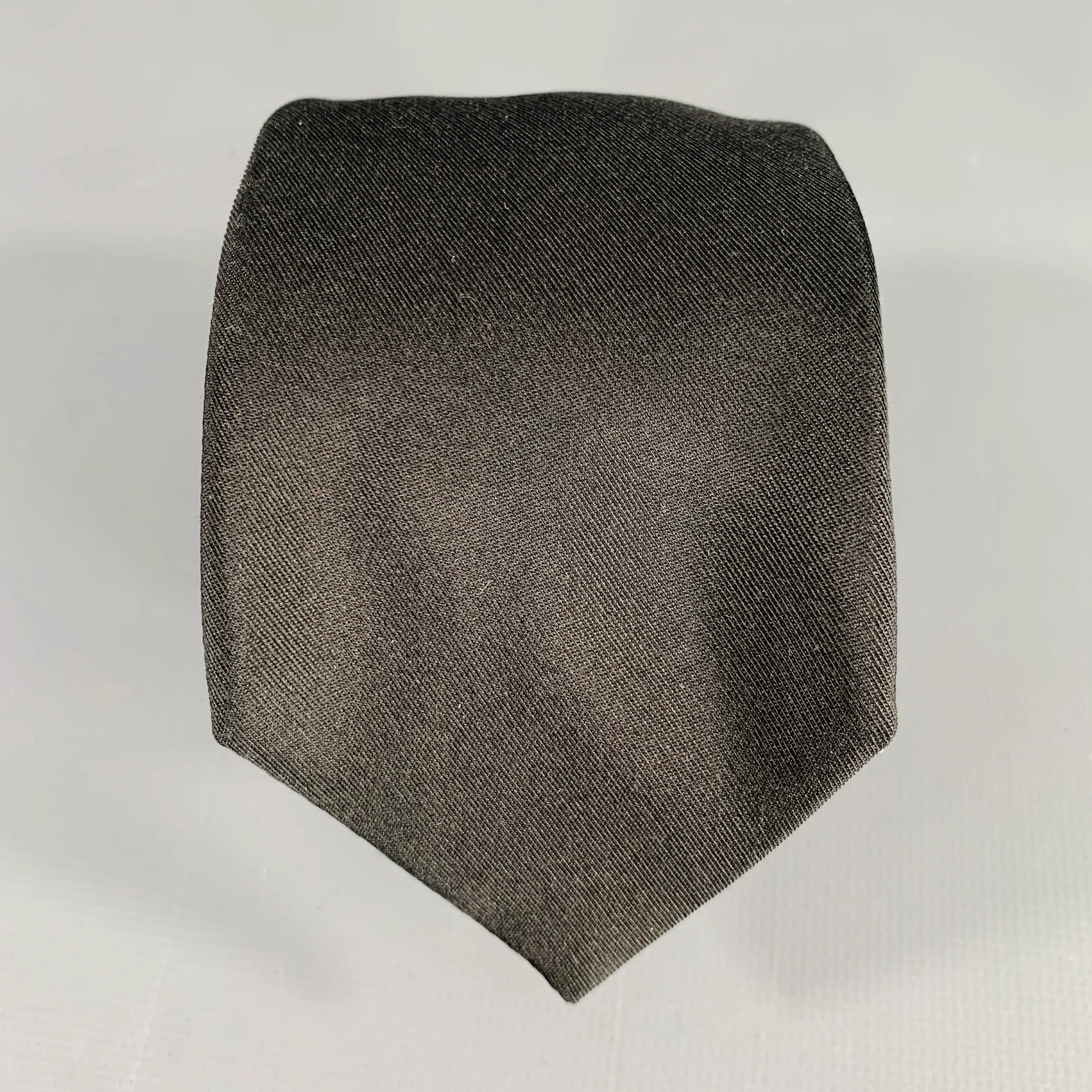 BARNEY'S NEW YORK Black Silk Tie