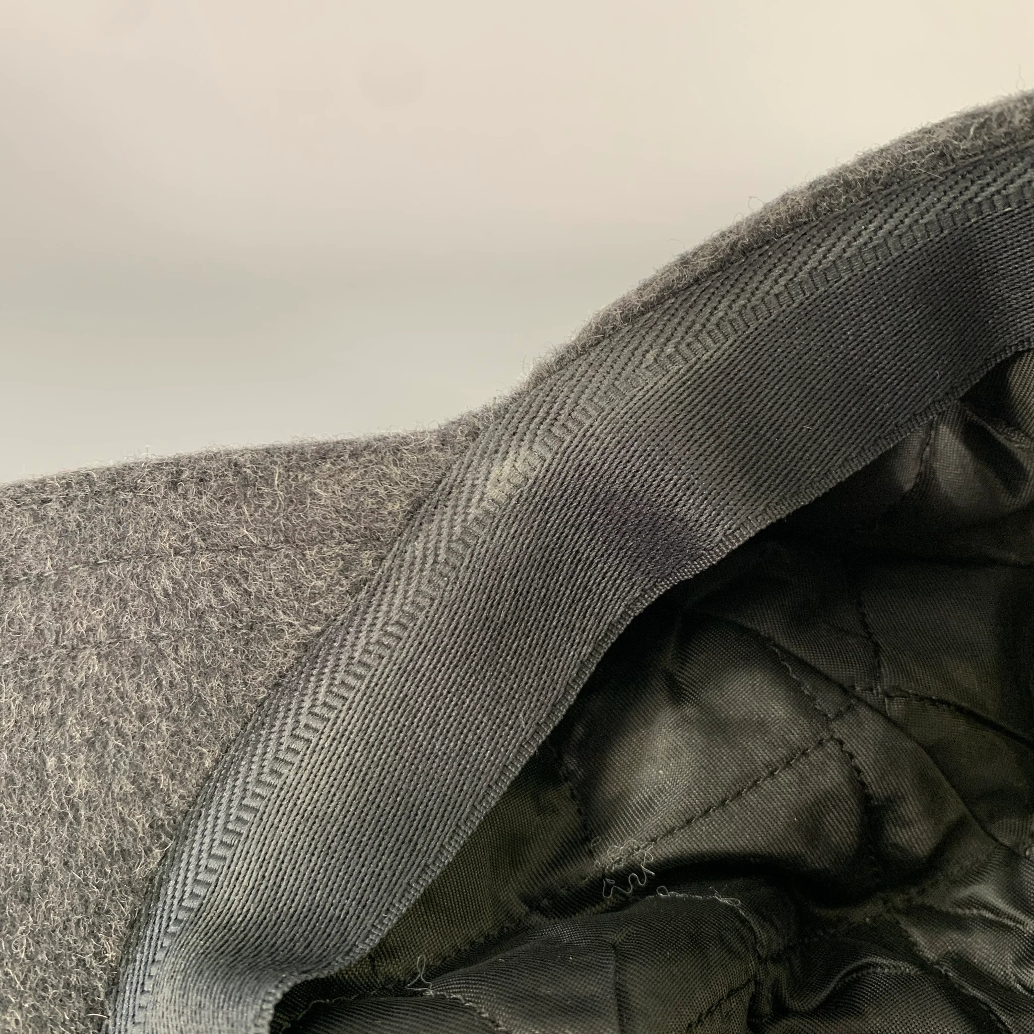 BARNEY'S NEW YORK Size One Size Grey Wool Hats - Image 6